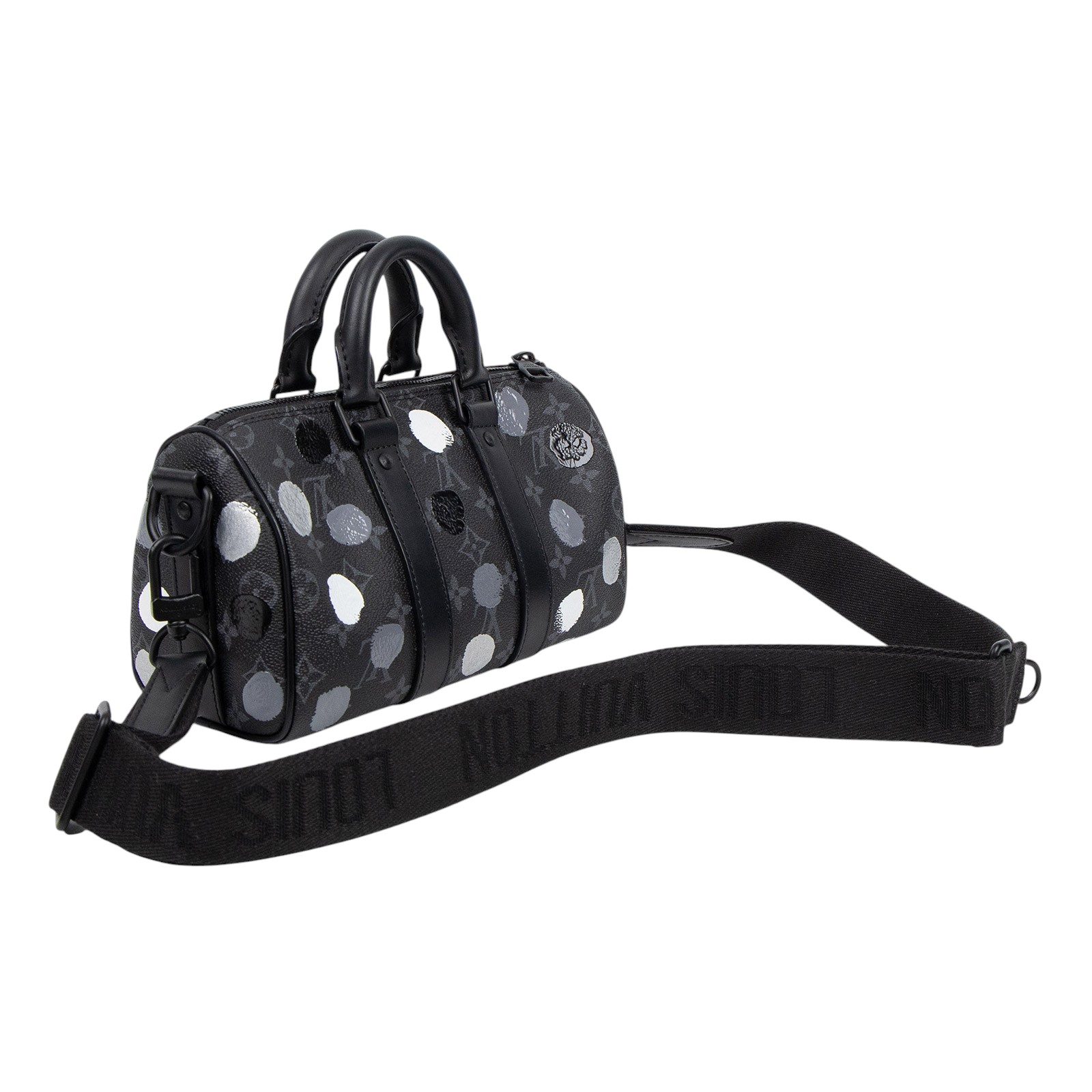 路易威登 LOUIS VUITTON LV x YK Keepall 25 老花 草間彌生 波士頓包 斜背包 M46406 晶片款  防塵袋