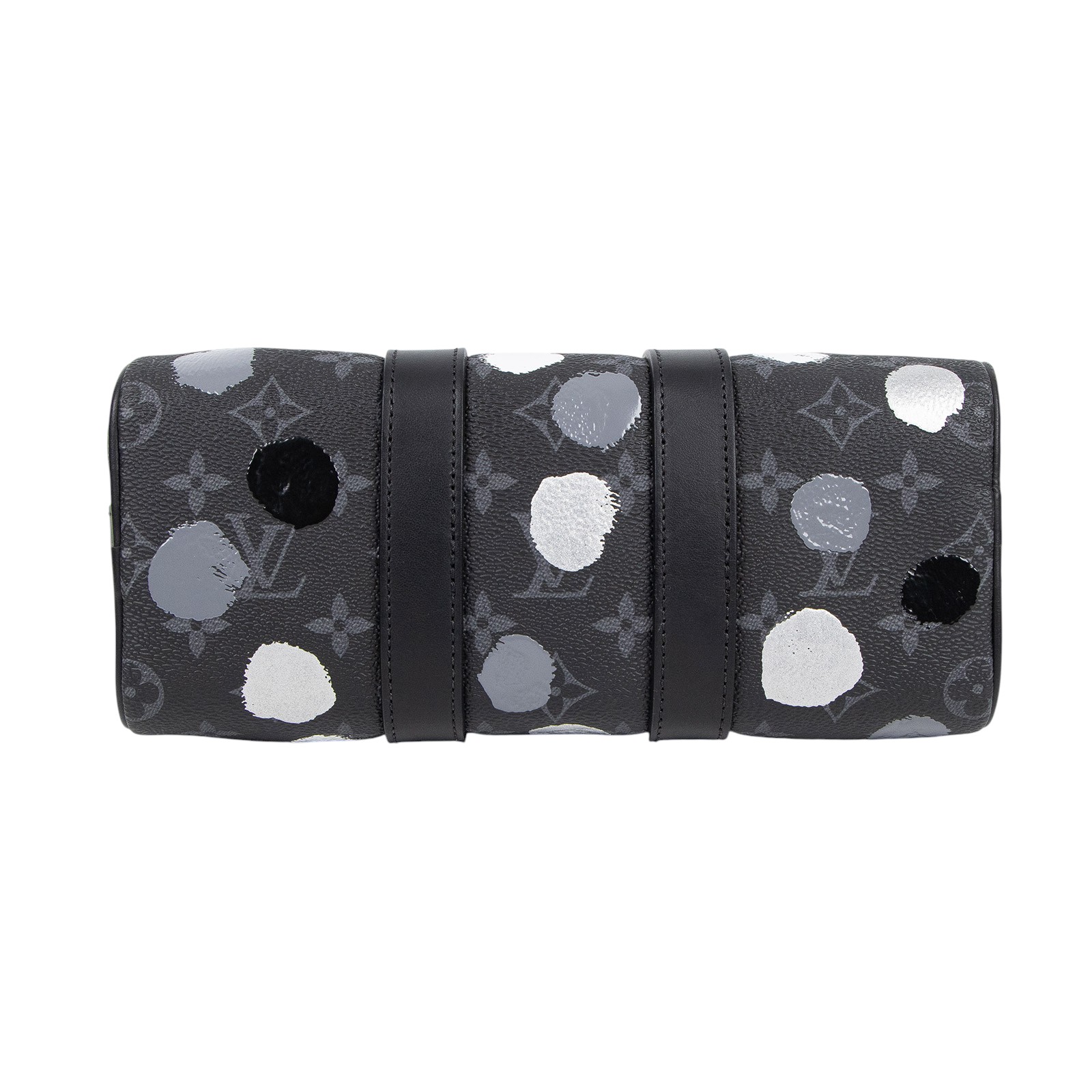 路易威登 LOUIS VUITTON LV x YK Keepall 25 老花 草間彌生 波士頓包 斜背包 M46406 晶片款  防塵袋