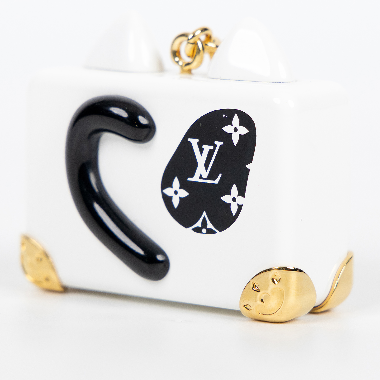 路易威登 LOUIS VUITTON 貓咪 行李箱 吊飾 M00825 貓咪行李箱吊飾 防塵袋