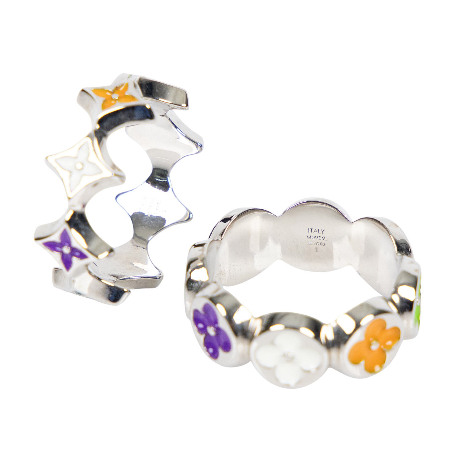 路易威登 LOUIS VUITTON MNG Party 戒指 M0959L 戒指兩件組 防塵袋