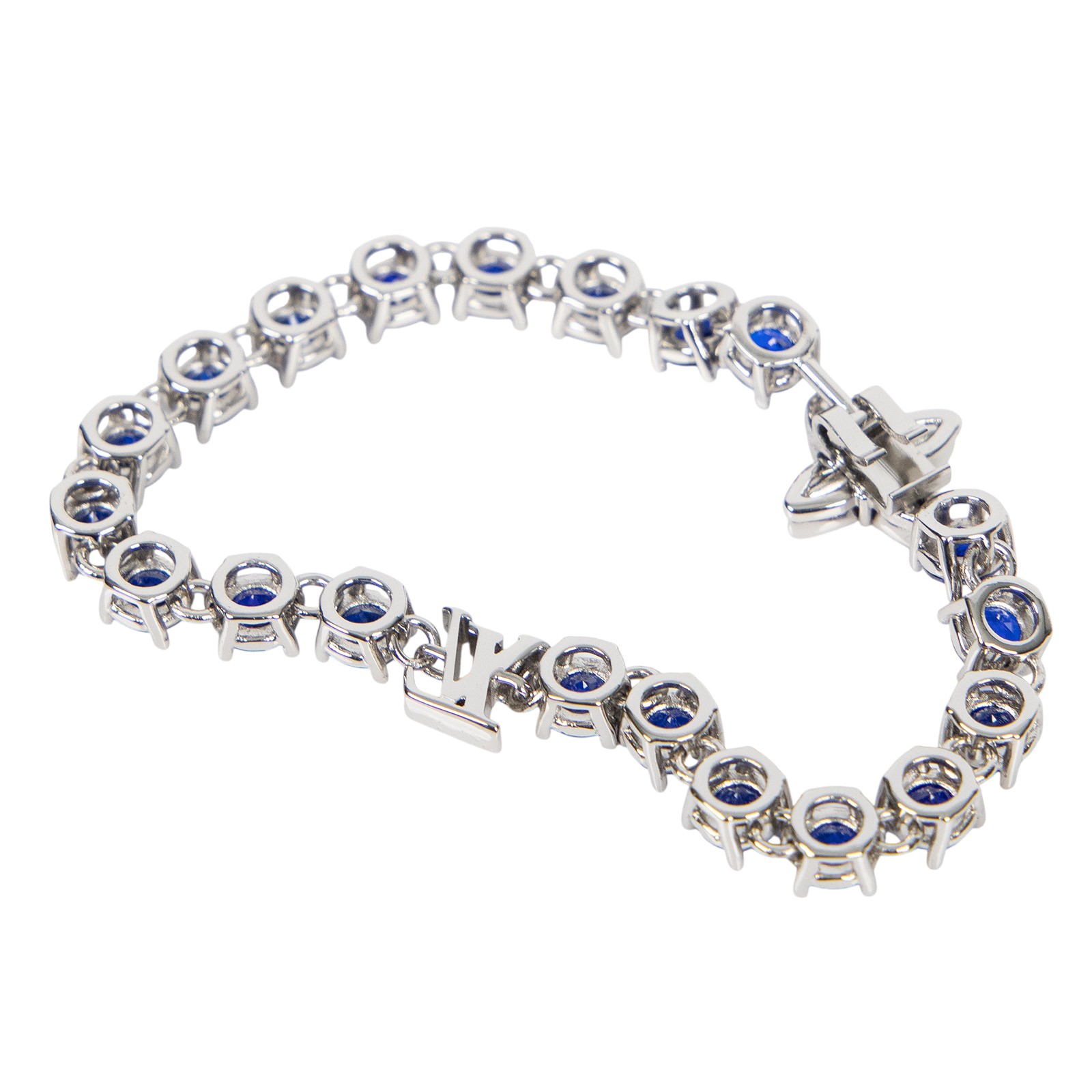 路易威登 LOUIS VUITTON 藍色寶石 造型 手鍊 M1062M 藍寶造型手鍊 防塵袋