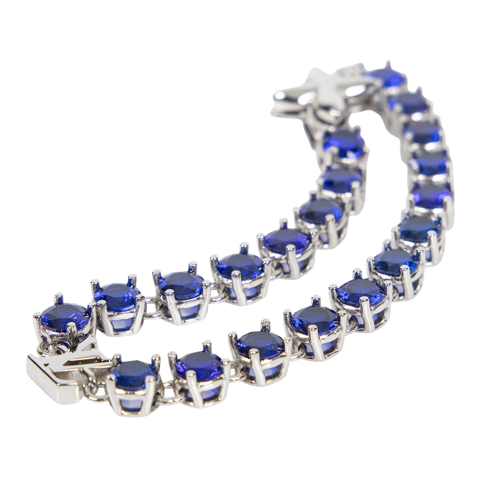 路易威登 LOUIS VUITTON 藍色寶石 造型 手鍊 M1062M 藍寶造型手鍊 防塵袋