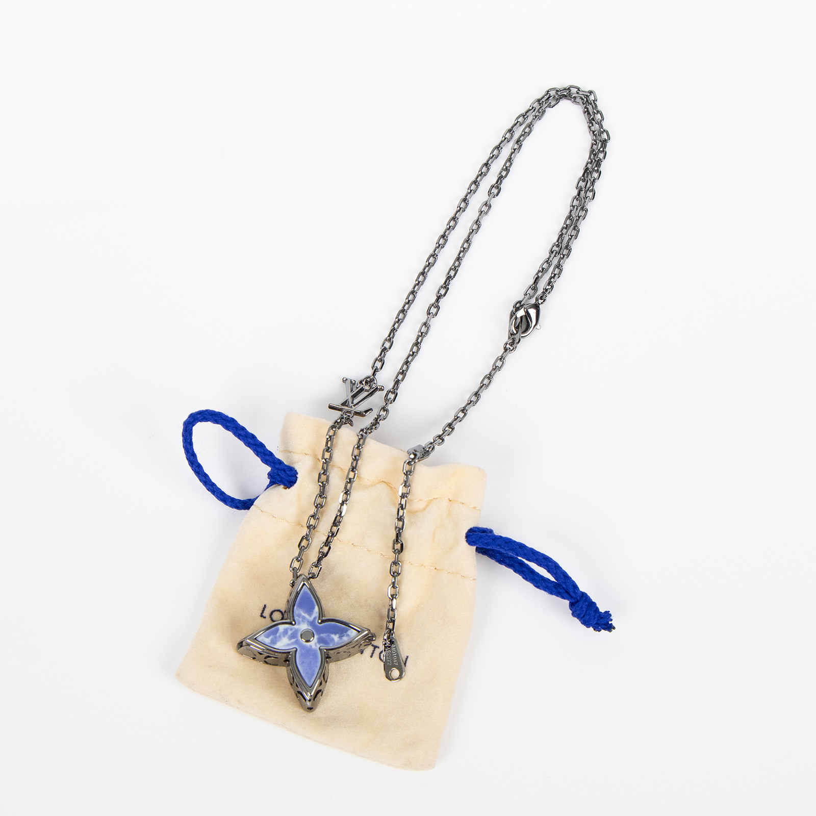 路易威登 LOUIS VUITTON FLOWER LOCKET 項鍊 M01047 FLOWER LOCKET項鍊 防塵袋