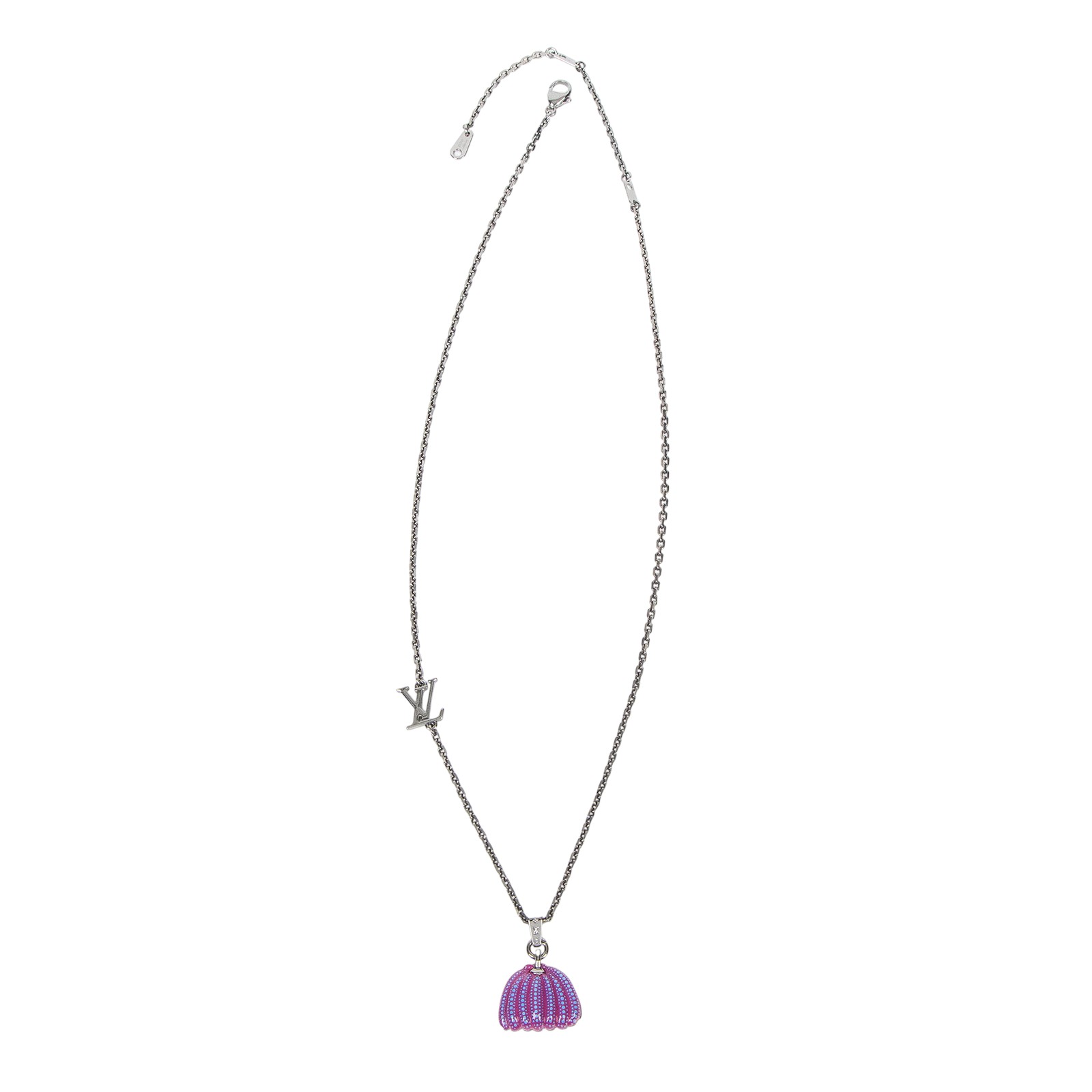 路易威登 LOUIS VUITTON LV x YK Pumpkin 草間彌生 項鍊 M01097 紫色南瓜項鍊 防塵袋