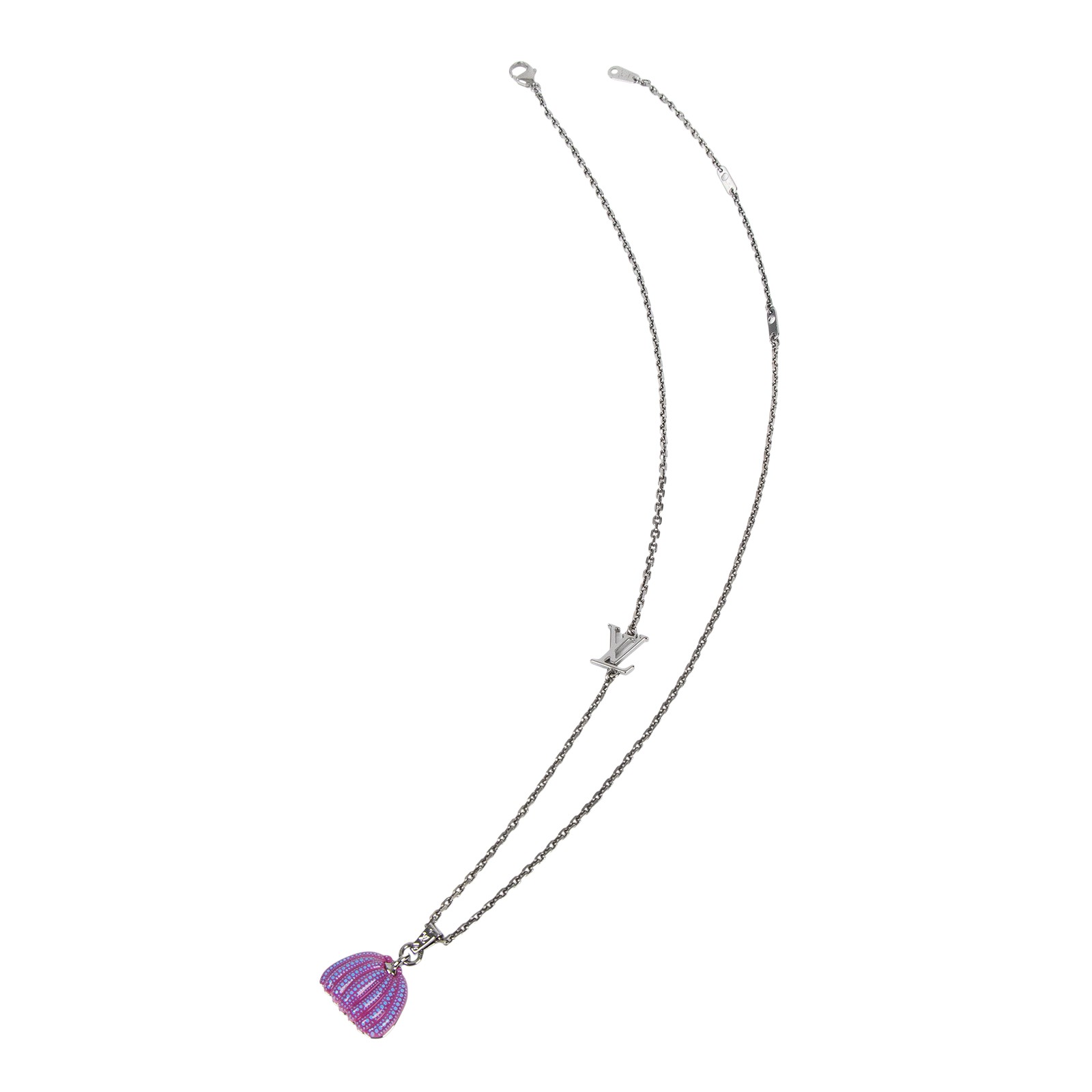 路易威登 LOUIS VUITTON LV x YK Pumpkin 草間彌生 項鍊 M01097 紫色南瓜項鍊 防塵袋