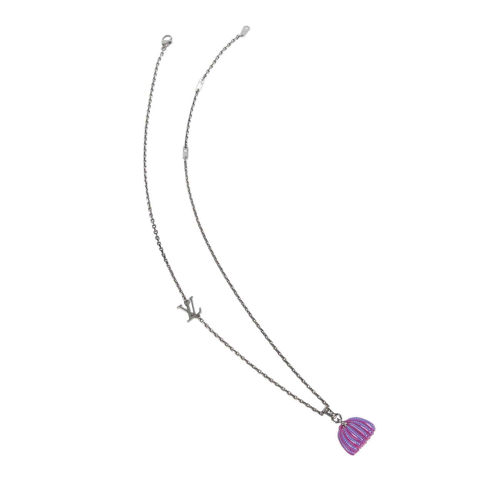 路易威登 LOUIS VUITTON LV x YK Pumpkin 草間彌生 項鍊 M01097 紫色南瓜項鍊 防塵袋