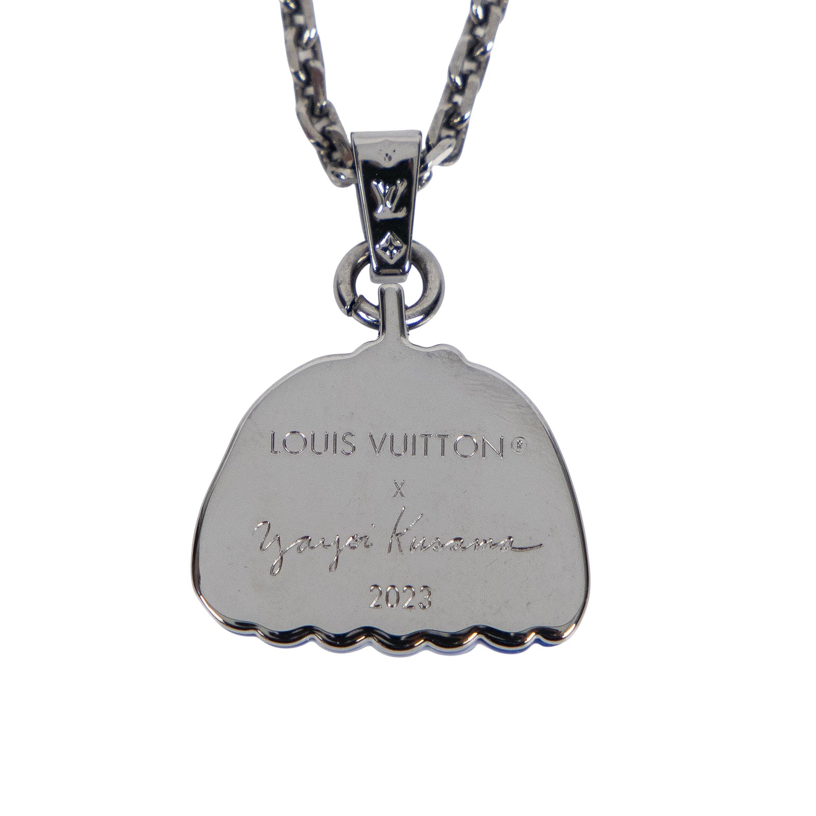 路易威登 LOUIS VUITTON LV x YK Pumpkin 草間彌生 項鍊 M01139 藍黃南瓜項鍊 防塵袋