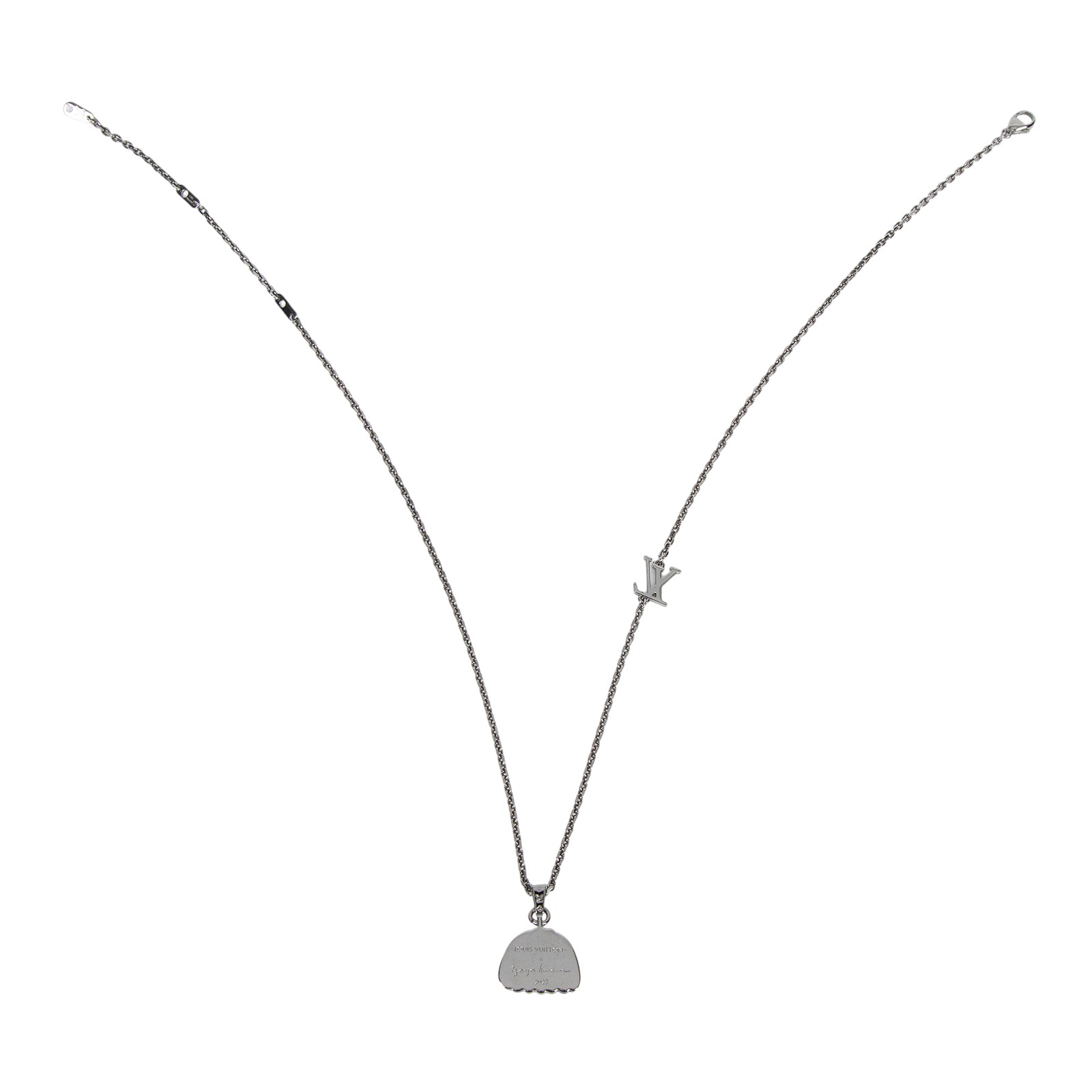 路易威登 LOUIS VUITTON LV x YK Pumpkin 草間彌生 項鍊 M01139 藍黃南瓜項鍊 防塵袋