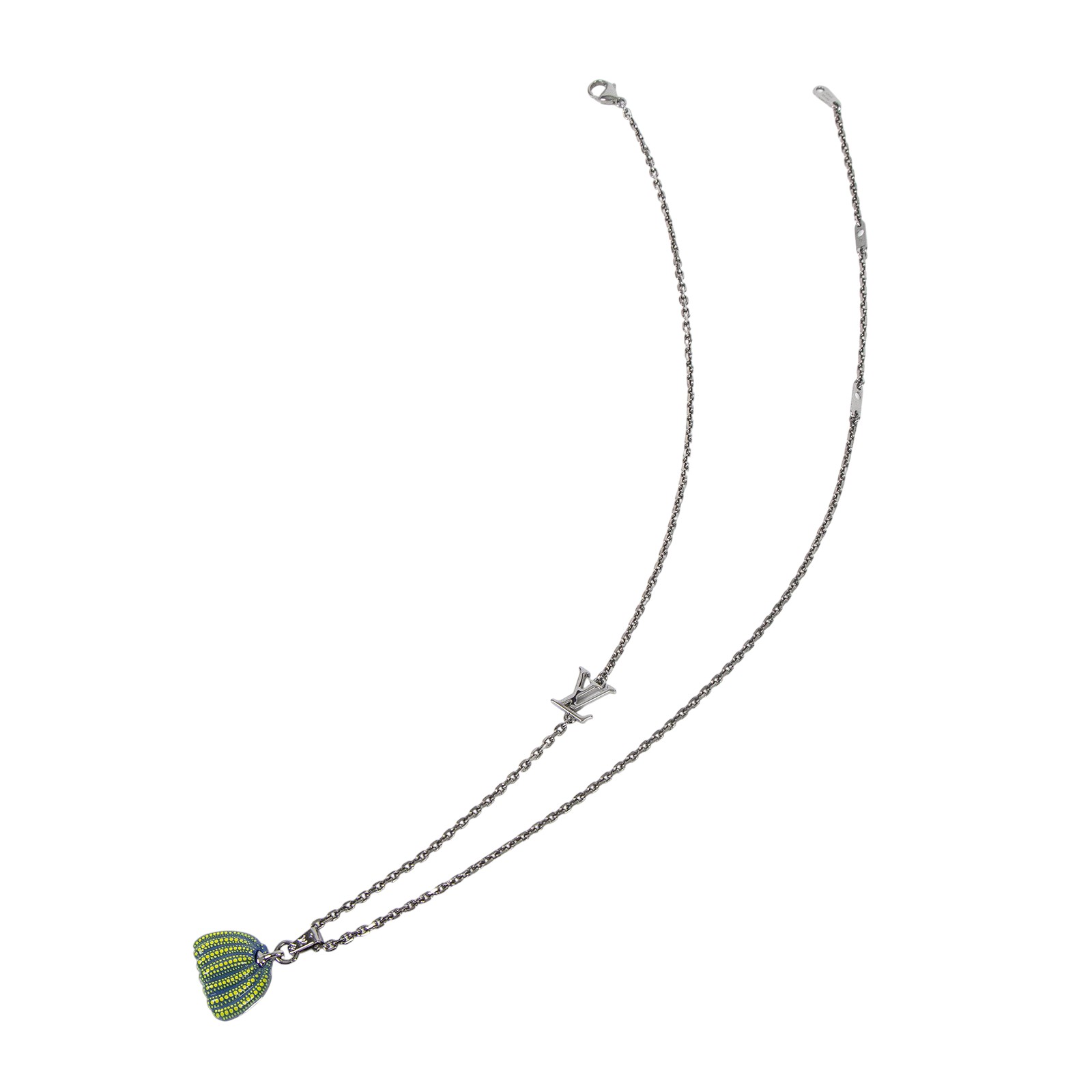 路易威登 LOUIS VUITTON LV x YK Pumpkin 草間彌生 項鍊 M01139 藍黃南瓜項鍊 防塵袋