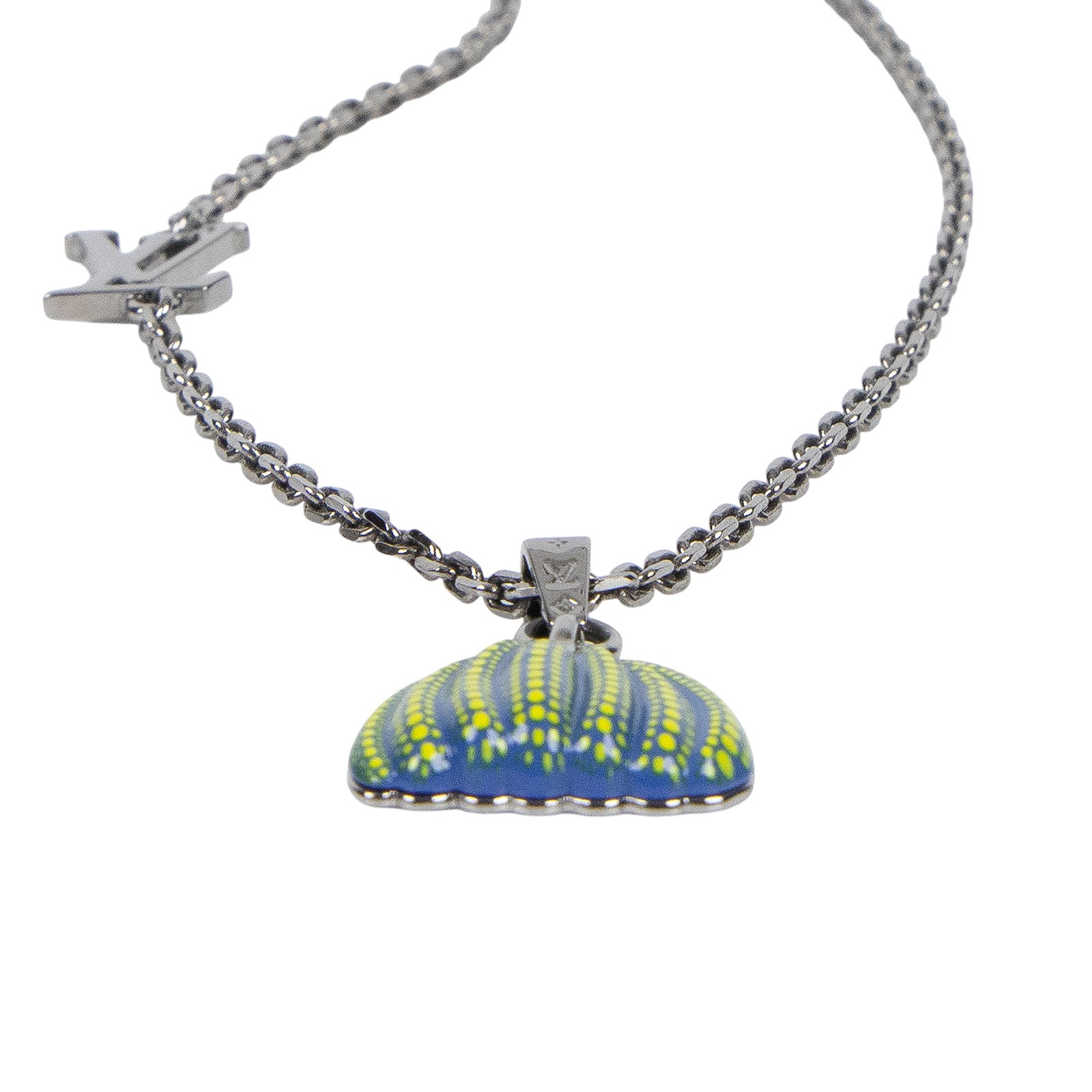 路易威登 LOUIS VUITTON LV x YK Pumpkin 草間彌生 項鍊 M01139 藍黃南瓜項鍊 防塵袋