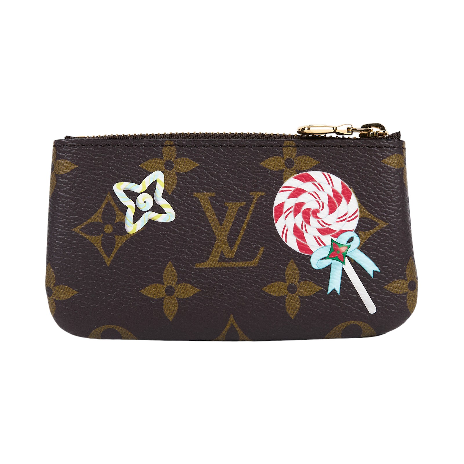 路易威登 LOUIS VUITTON Vivienne 聖誕限定 Candy Factory系列 老花 鑰匙包 M12217 聖誕節拉鍊零錢包 無附屬品