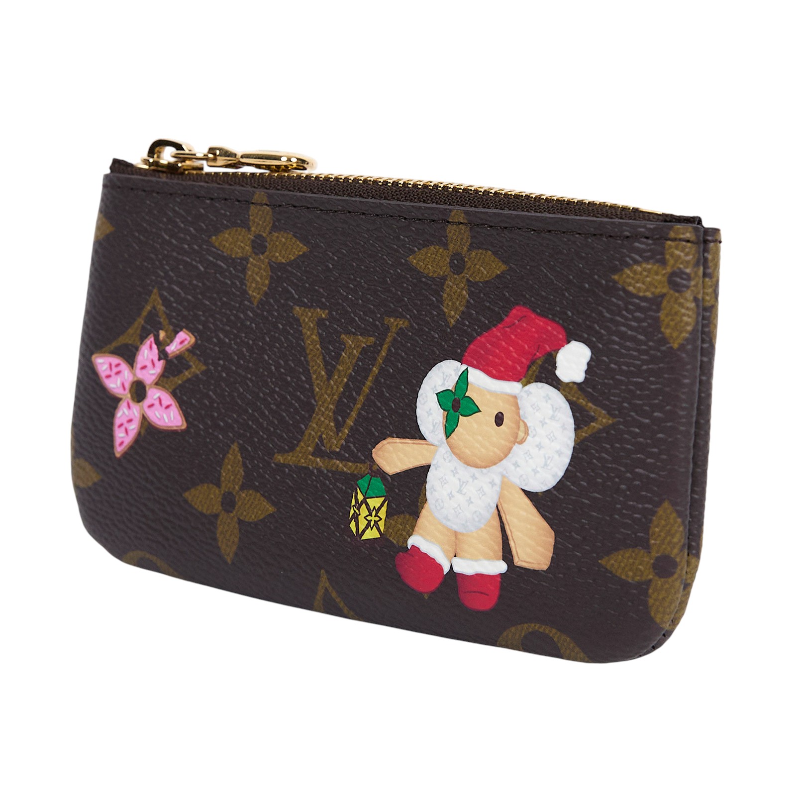 路易威登 LOUIS VUITTON Vivienne 聖誕限定 Candy Factory系列 老花 鑰匙包 M12217 聖誕節拉鍊零錢包 無附屬品