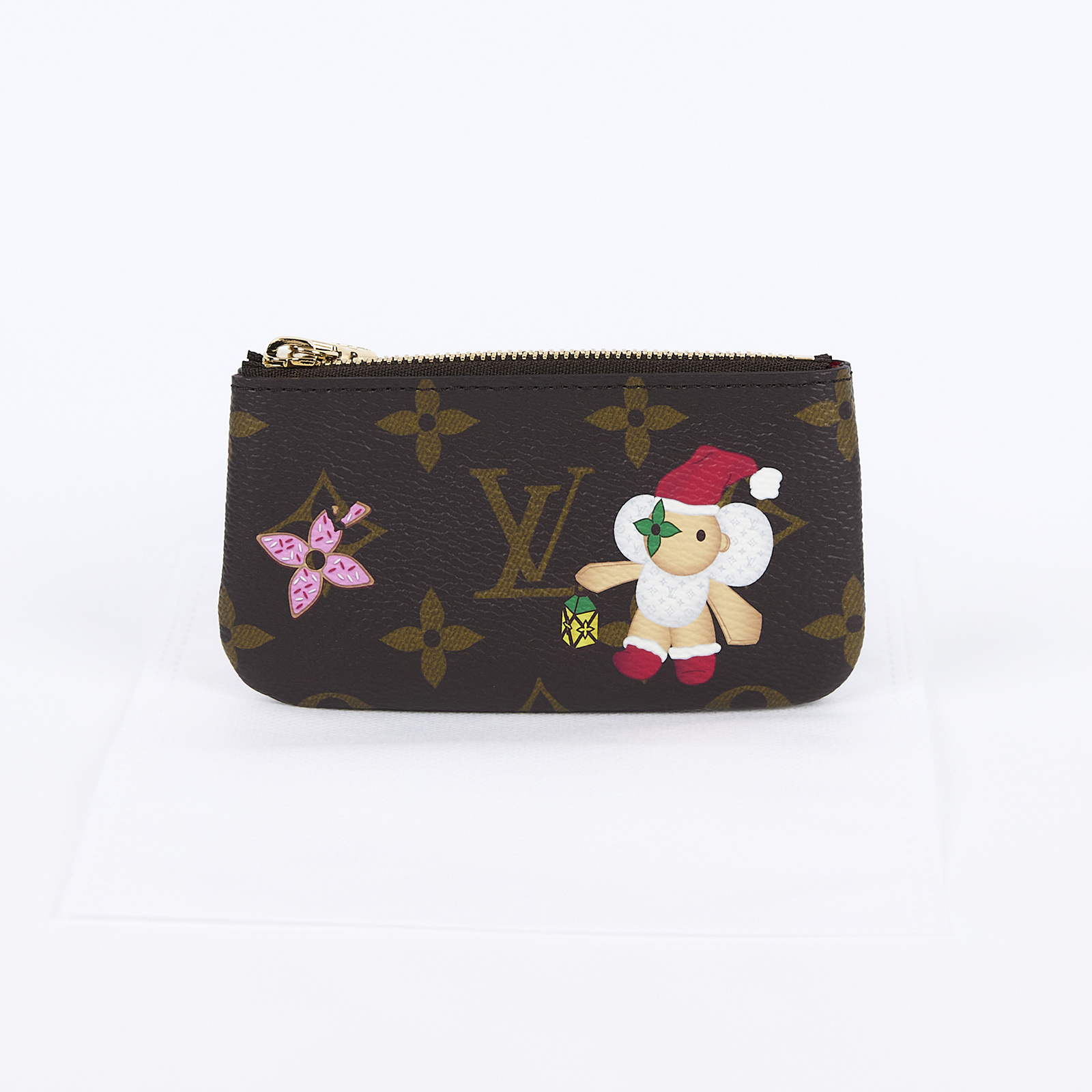 路易威登 LOUIS VUITTON Vivienne 聖誕限定 Candy Factory系列 老花 鑰匙包 M12217 聖誕節拉鍊零錢包 無附屬品