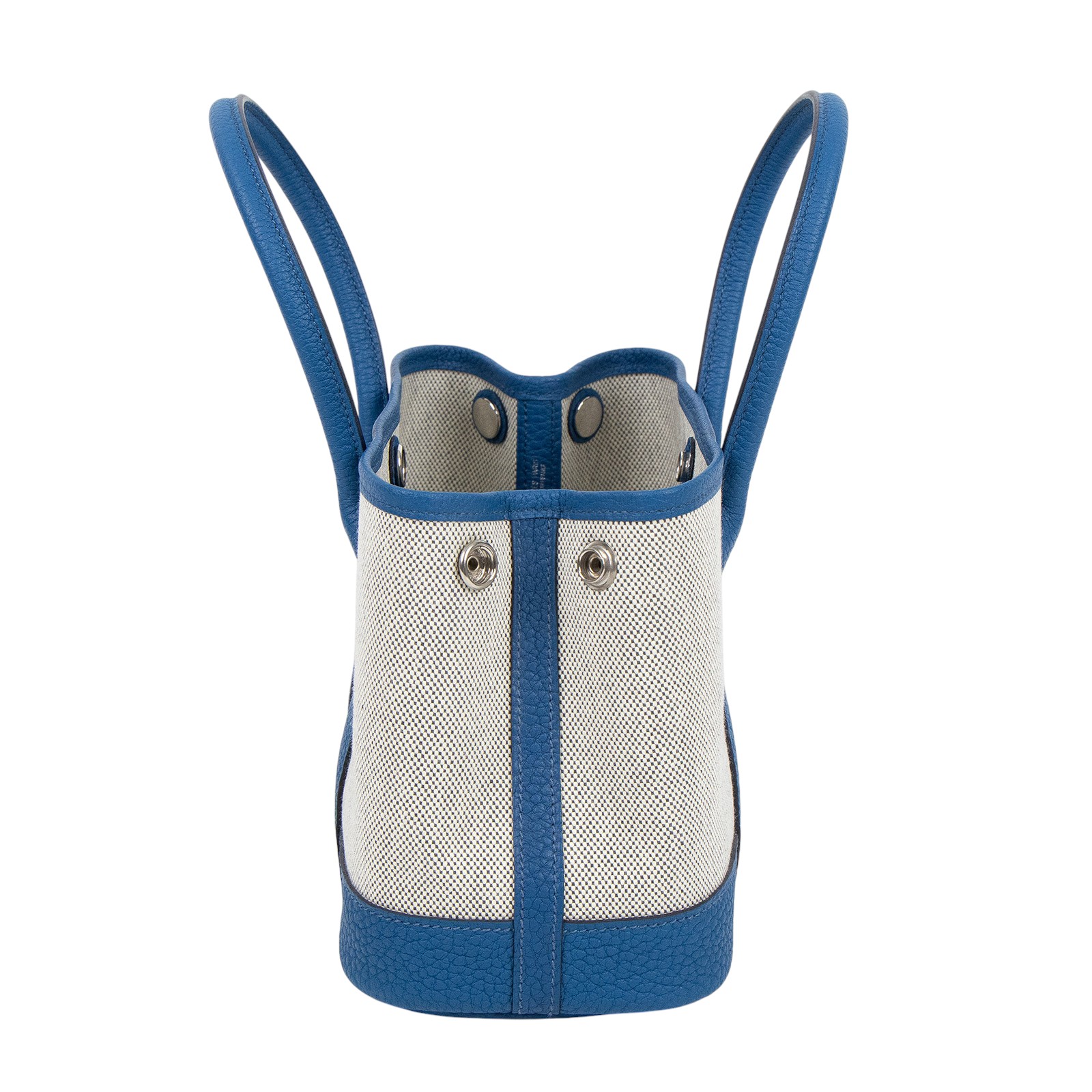 愛馬仕 Hermes Garden Party 花園派對包 23 GP23 K刻 藍帆布GP23 原廠盒子/防塵袋