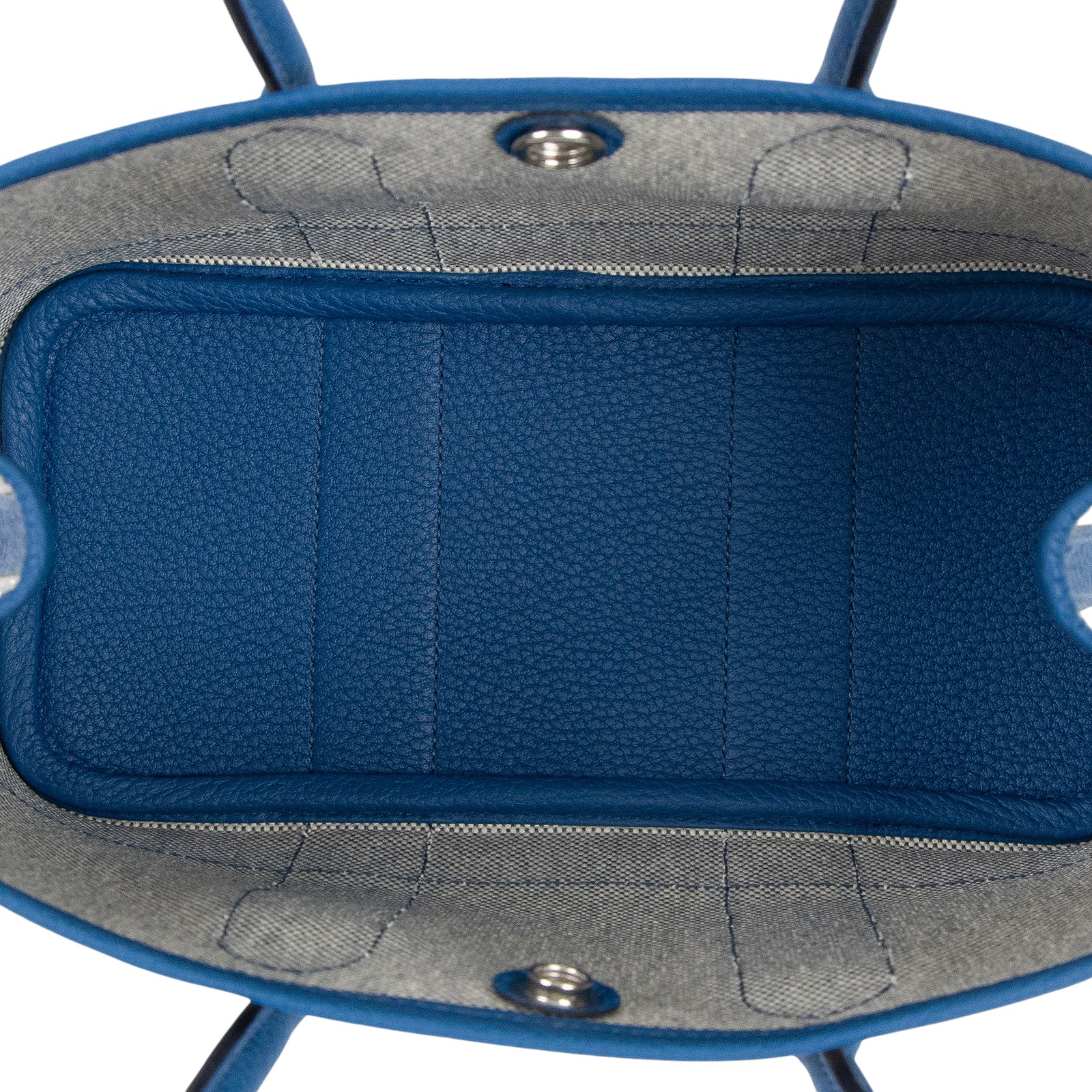 愛馬仕 Hermes Garden Party 花園派對包 23 GP23 K刻 藍帆布GP23 原廠盒子/防塵袋