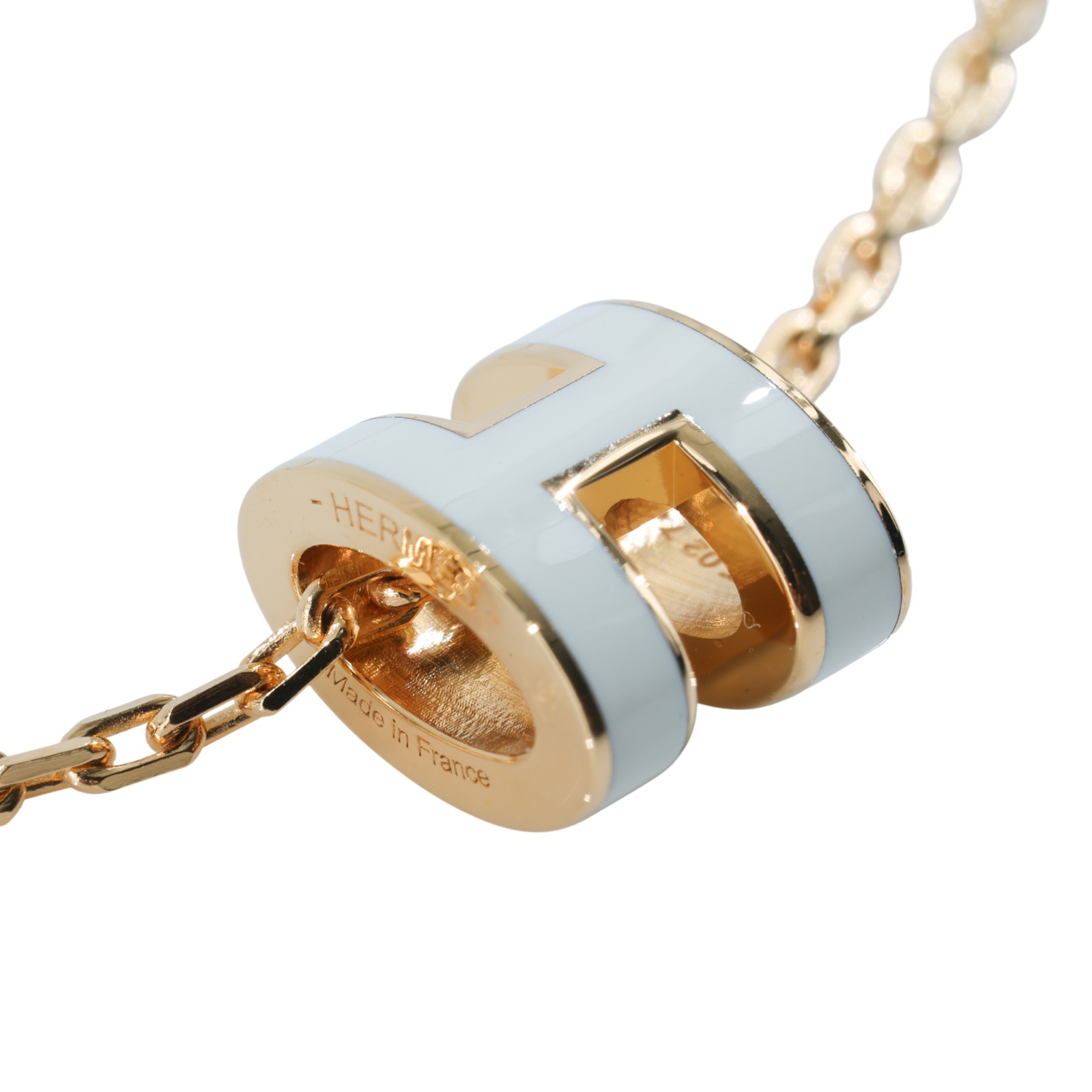 愛馬仕 Hermes Mini Pop H 墜飾 白色 H147992Fv49 ST0274 白 MINI POP H 項鍊 原廠盒子/防塵袋