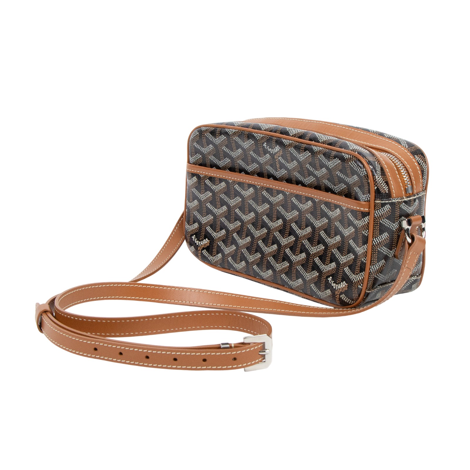 高雅德 GOYARD Cap-Vert PM Bag 肩背 斜背包 CAPVE2PMLTY 焦糖CAP-VERT PM 防塵袋