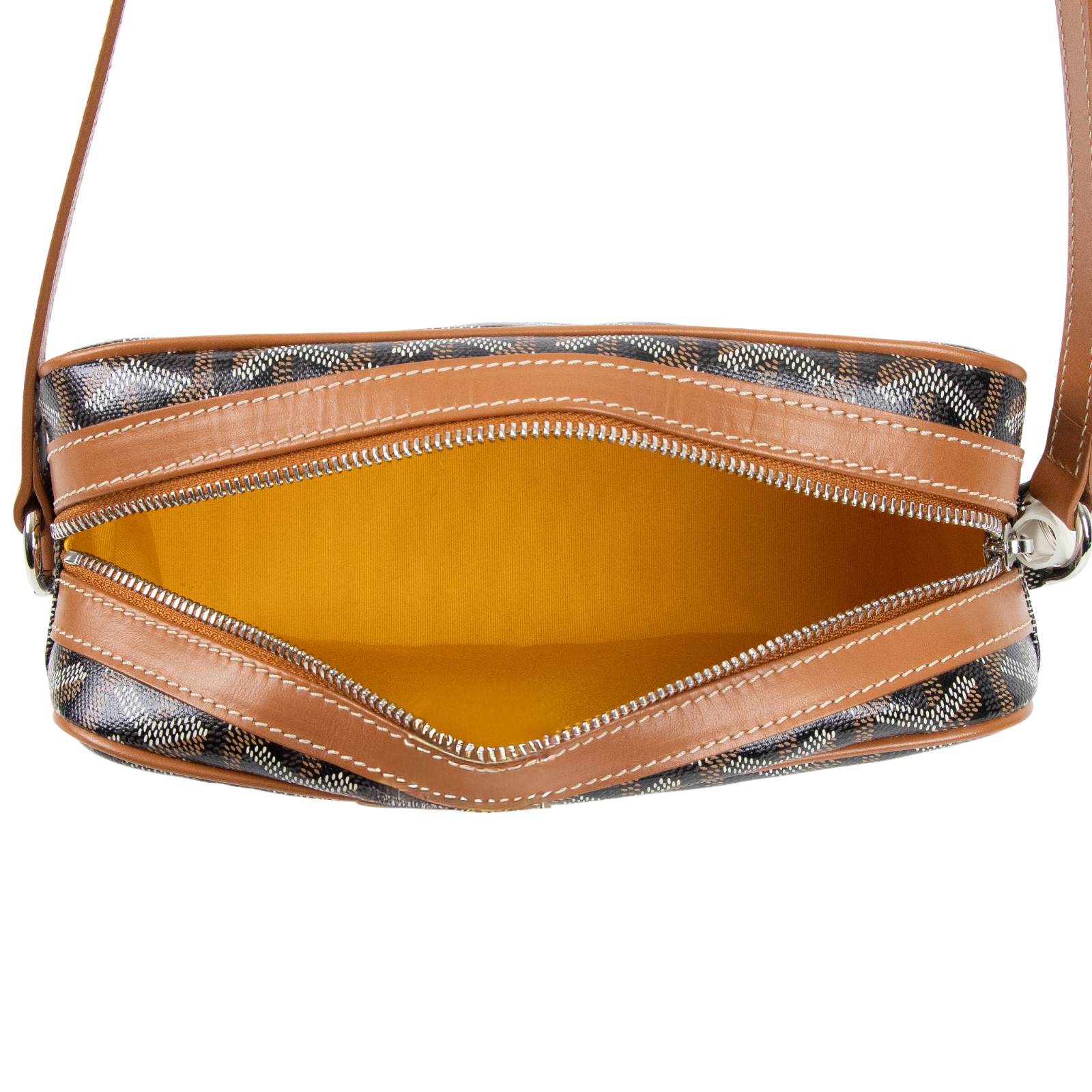 高雅德 GOYARD Cap-Vert PM Bag 肩背 斜背包 CAPVE2PMLTY 焦糖CAP-VERT PM 防塵袋