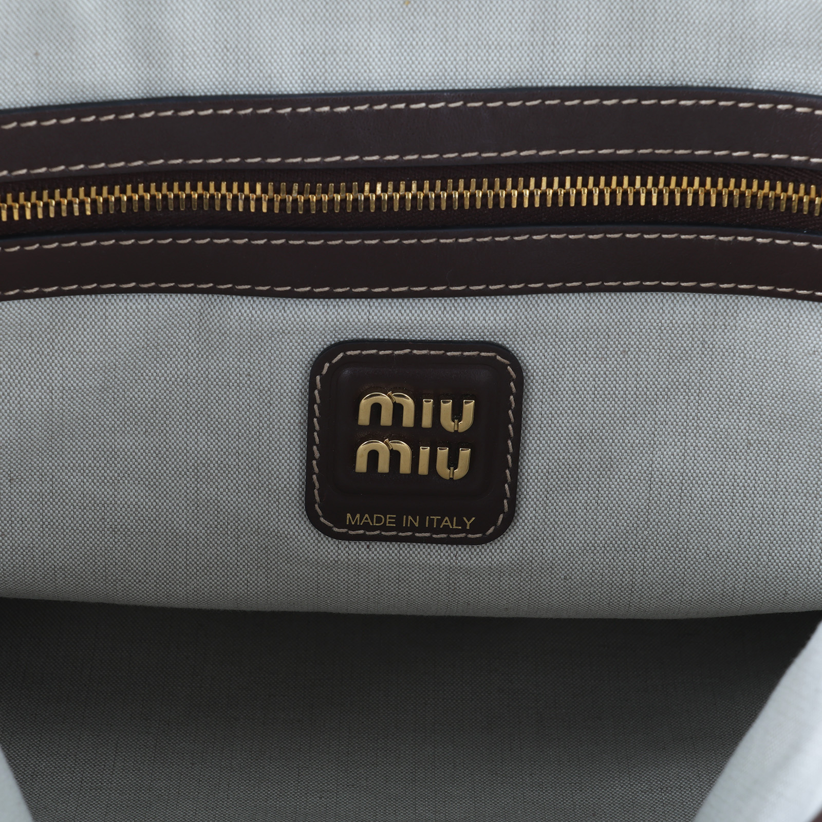 繆繆 MIU MIU Ivy 皮革手袋 標準 5BG231_ACRW 深咖IVY托特包 防塵袋