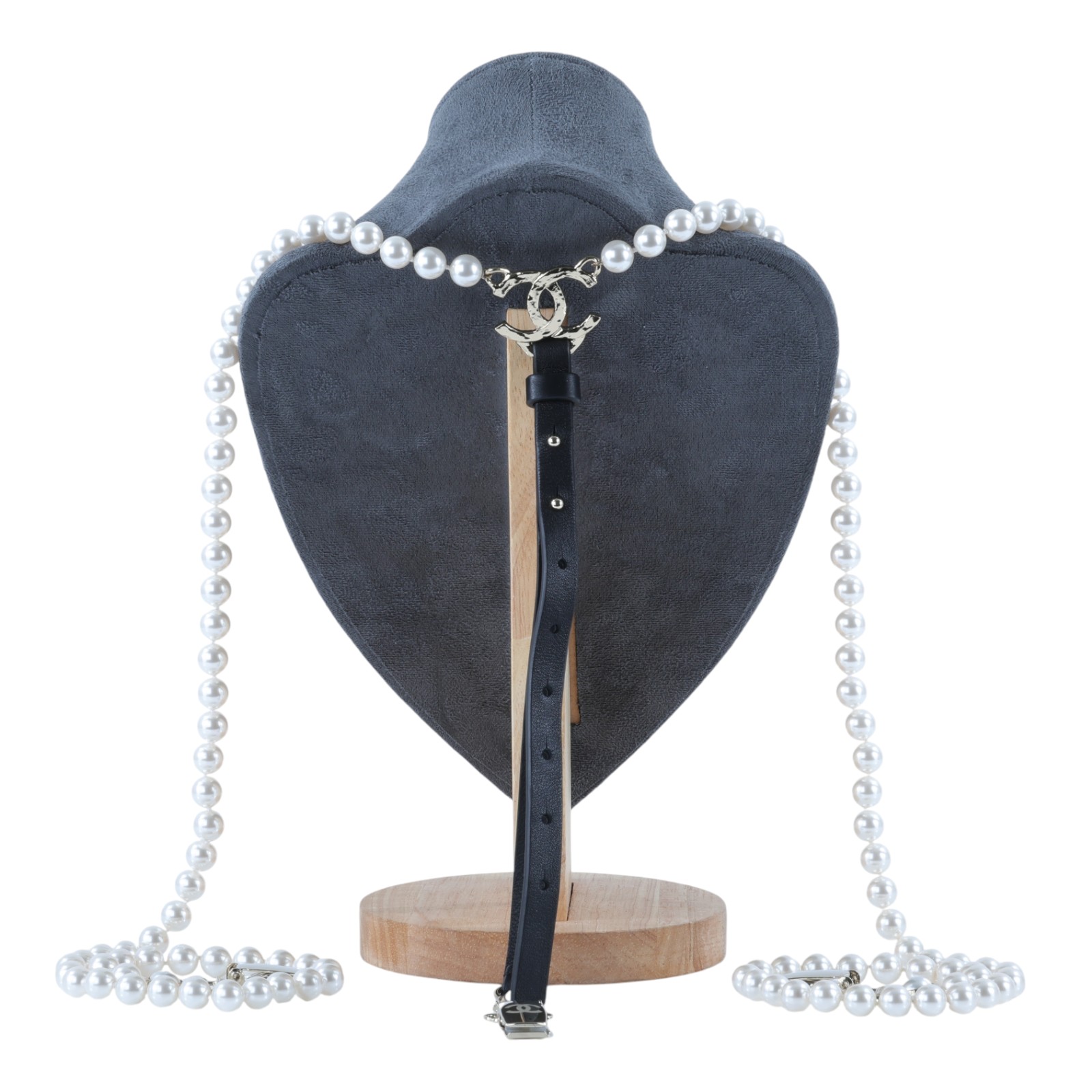 香奈兒 CHANEL 吊褲帶 A21K 珍珠吊帶 原廠盒子