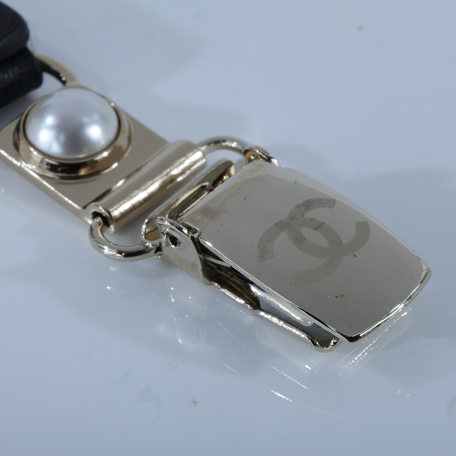 香奈兒 CHANEL 吊褲帶 A21K 珍珠吊帶 原廠盒子