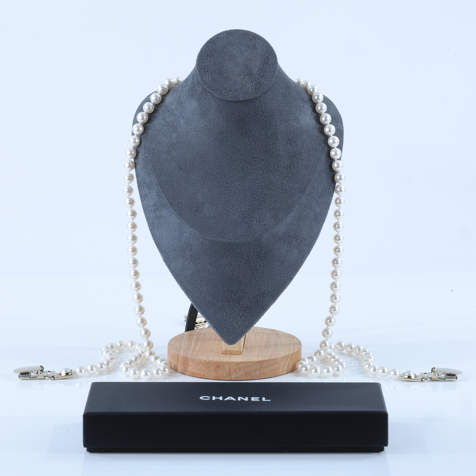 香奈兒 CHANEL 吊褲帶 A21K 珍珠吊帶 原廠盒子