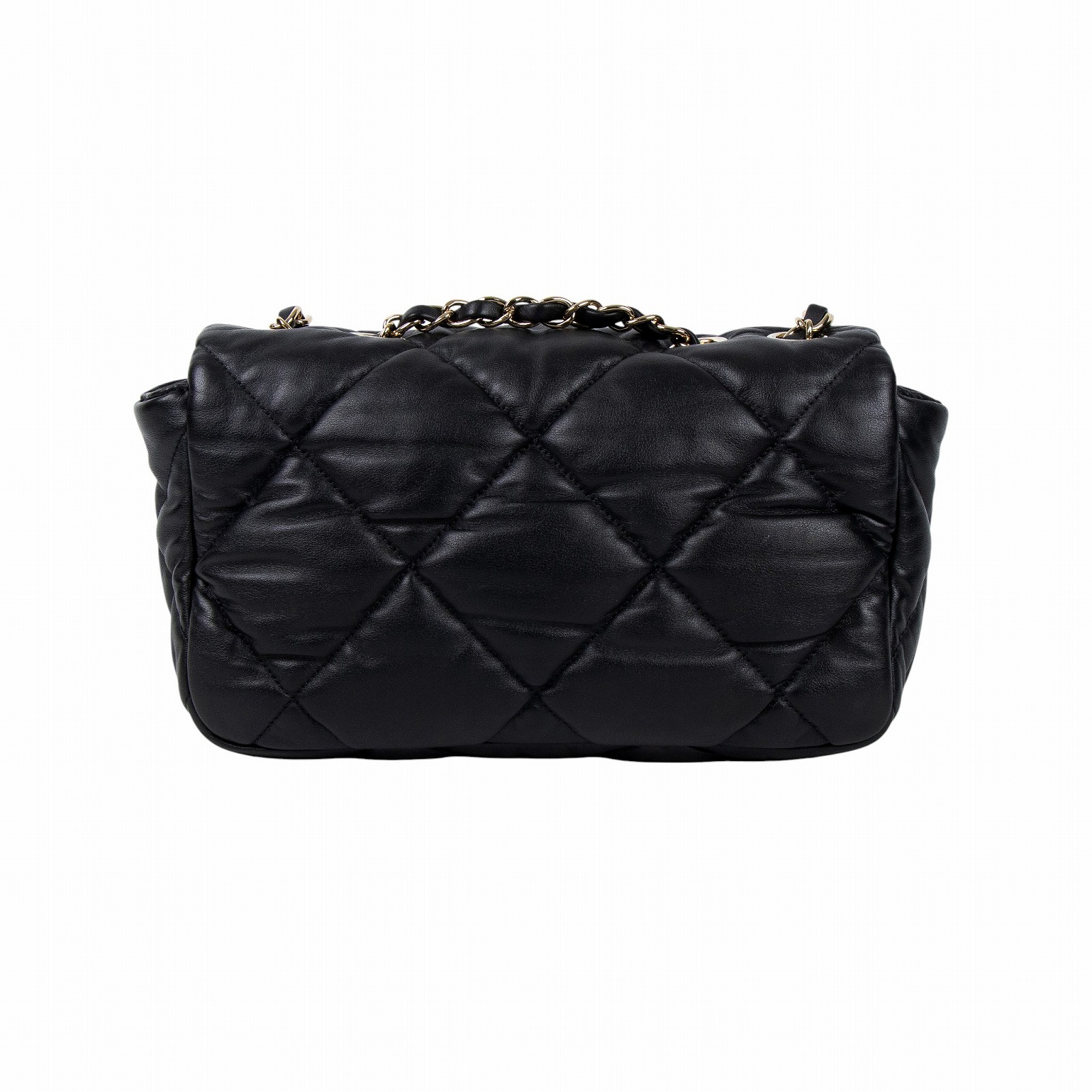 香奈兒 CHANEL 19 菱格紋 口蓋包 AS2233 B04398 30開 黑牛菱格紋泡泡包 原廠盒子/保證卡/購買證明