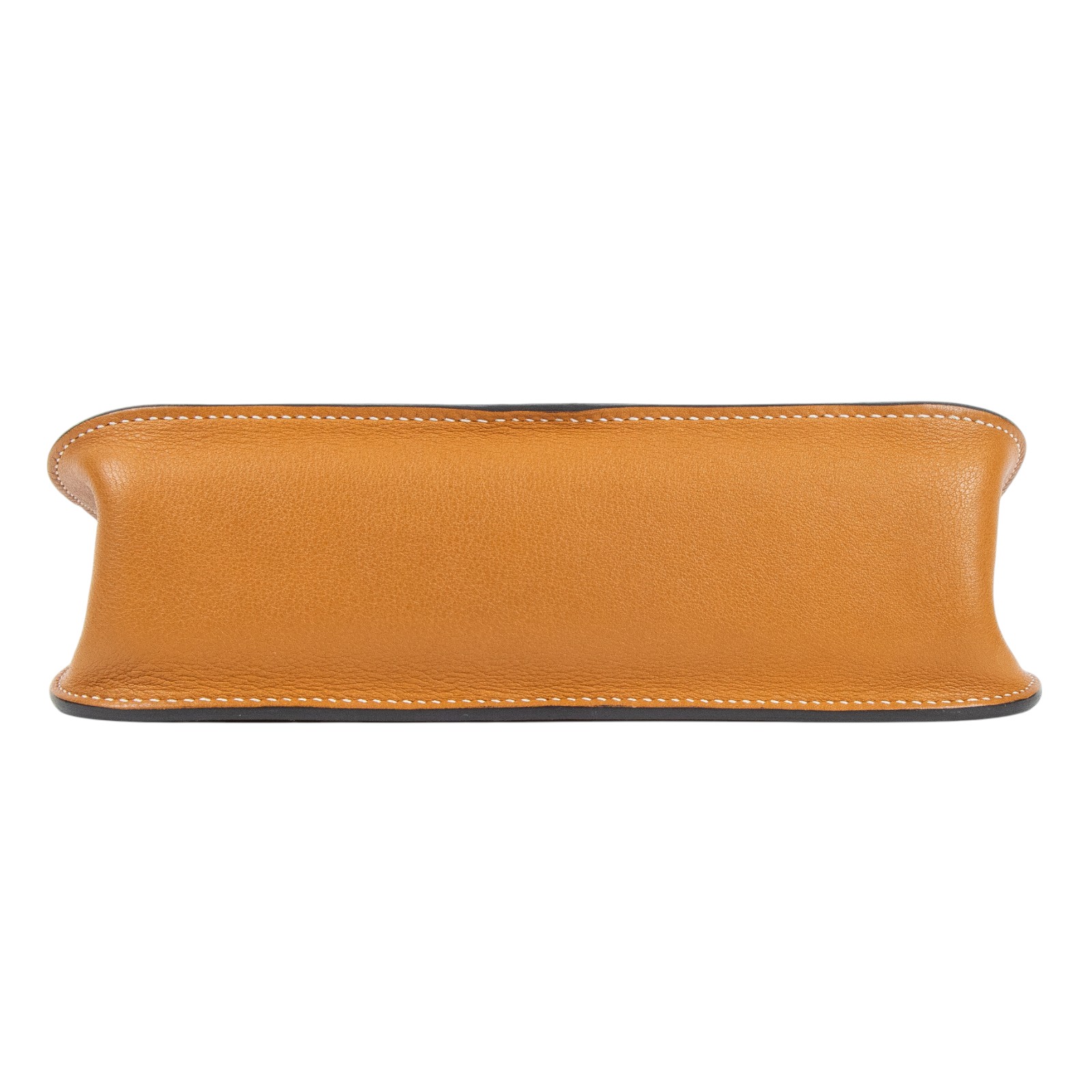 愛馬仕 Hermes Halzan Mini 手提 肩背 斜背包 銀色五金 太妃糖色 H069523CKAU /TOFFEE/SWIFT  原廠盒子/國外購買證明