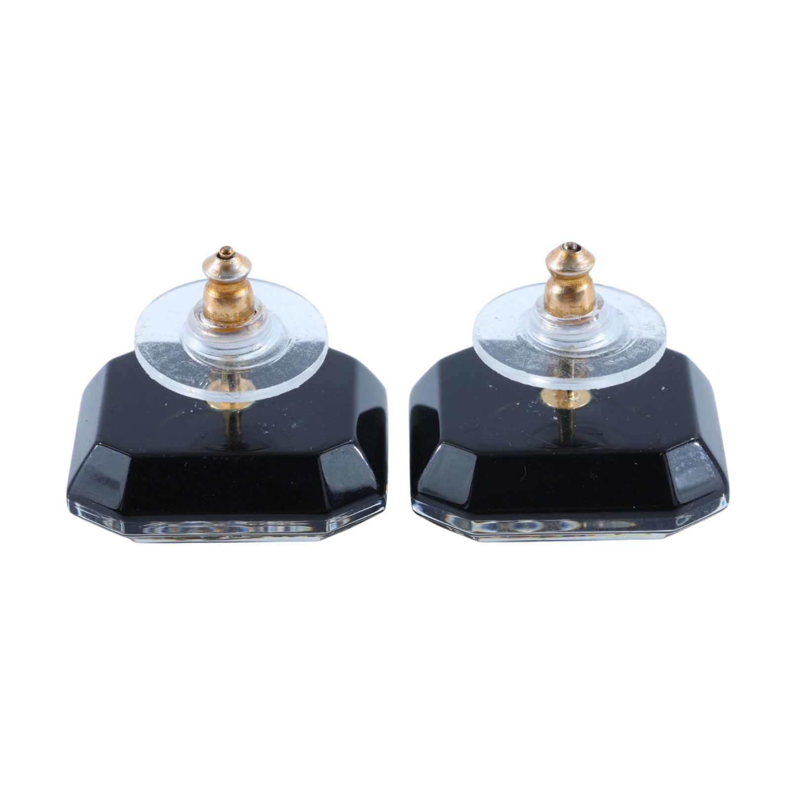 香奈兒 CHANEL CC 八角 耳環 B23/A 方框壓克力雙C耳環 原廠盒子