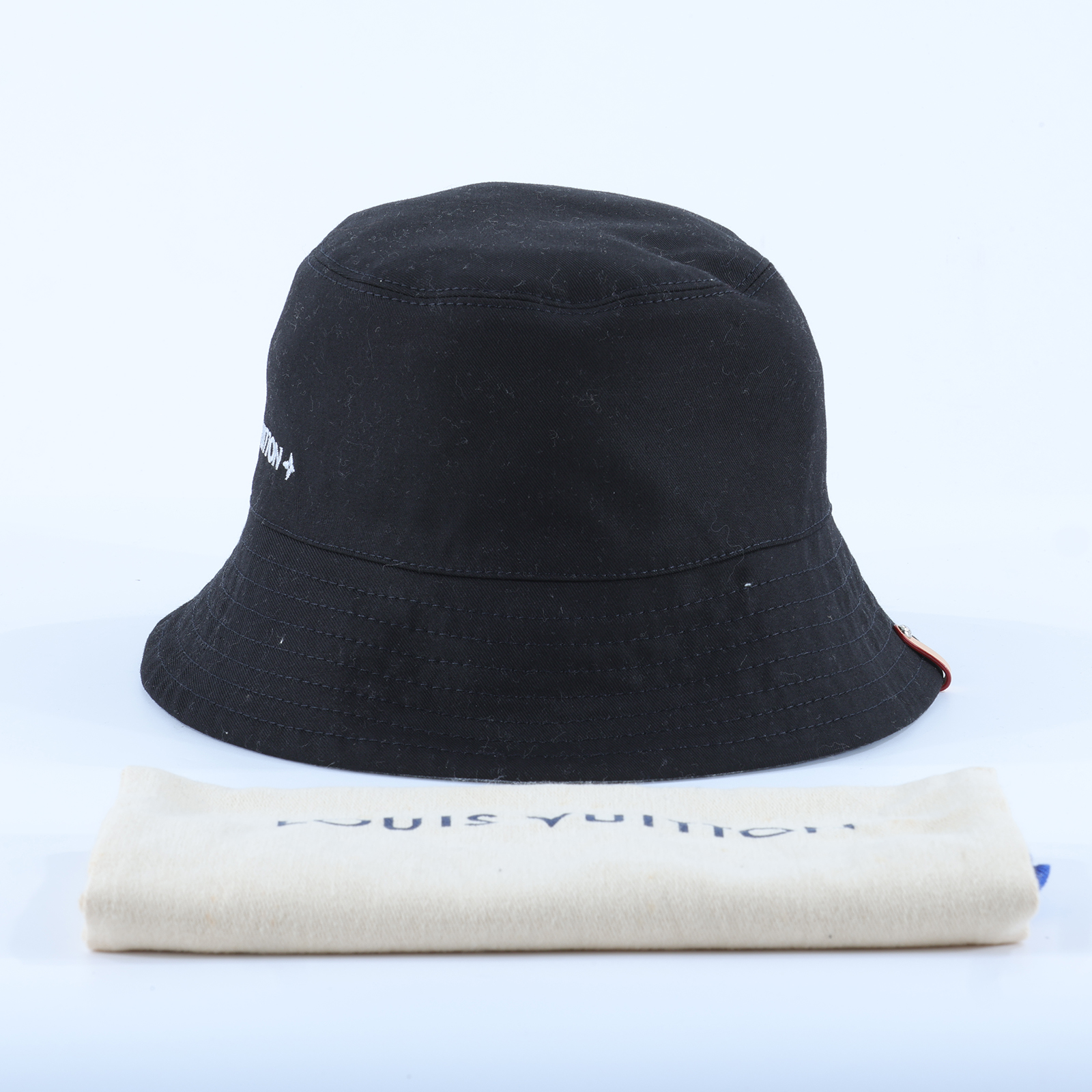 路易威登 LOUIS VUITTON Denim 漁夫帽 M7952S 牛仔/素黑雙面漁夫帽 防塵袋