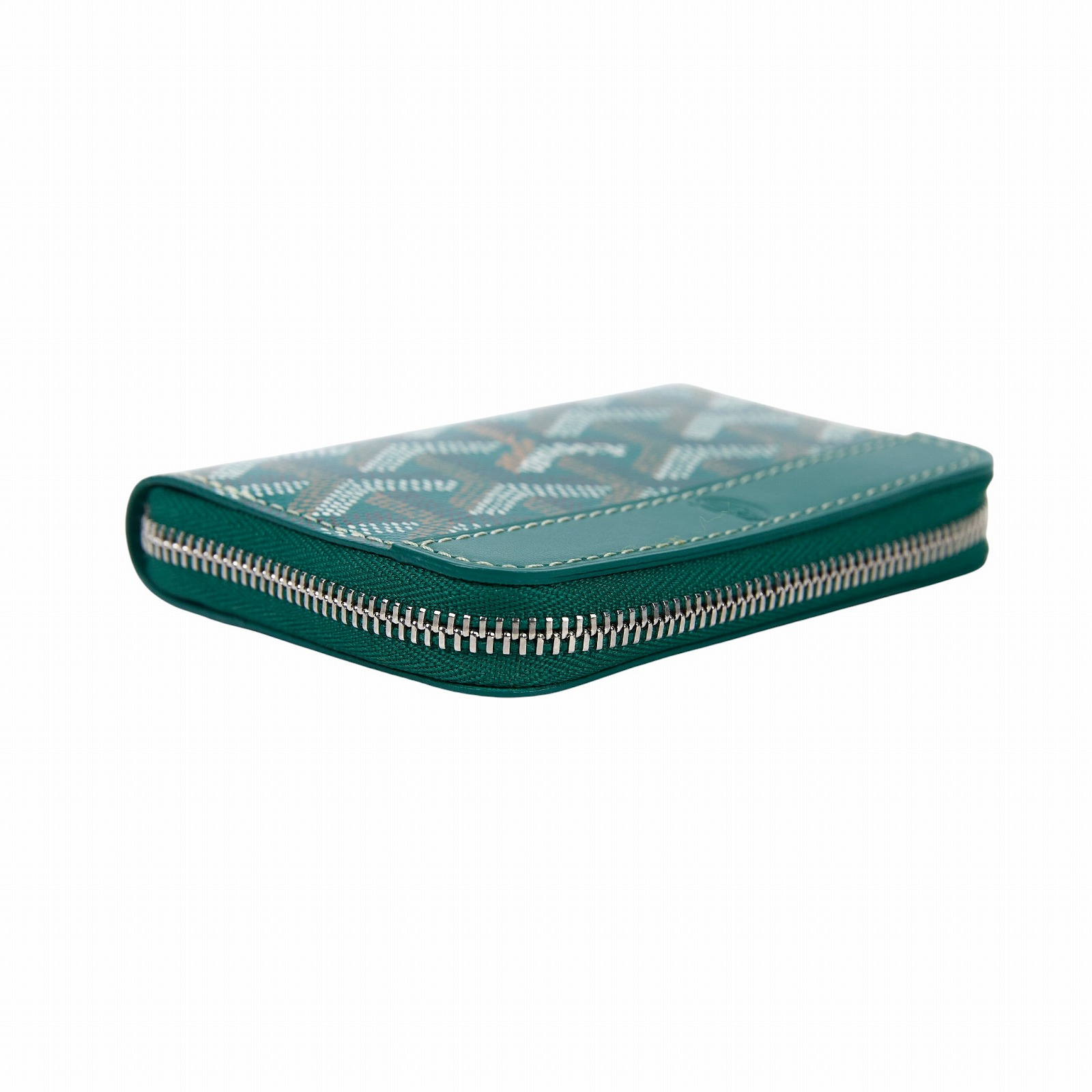 高雅德 GOYARD Matignon Mini Wallet 錢包 拉鍊 短夾 MATIGNMINTY 綠拉鍊零錢包 原廠盒子/購買證明