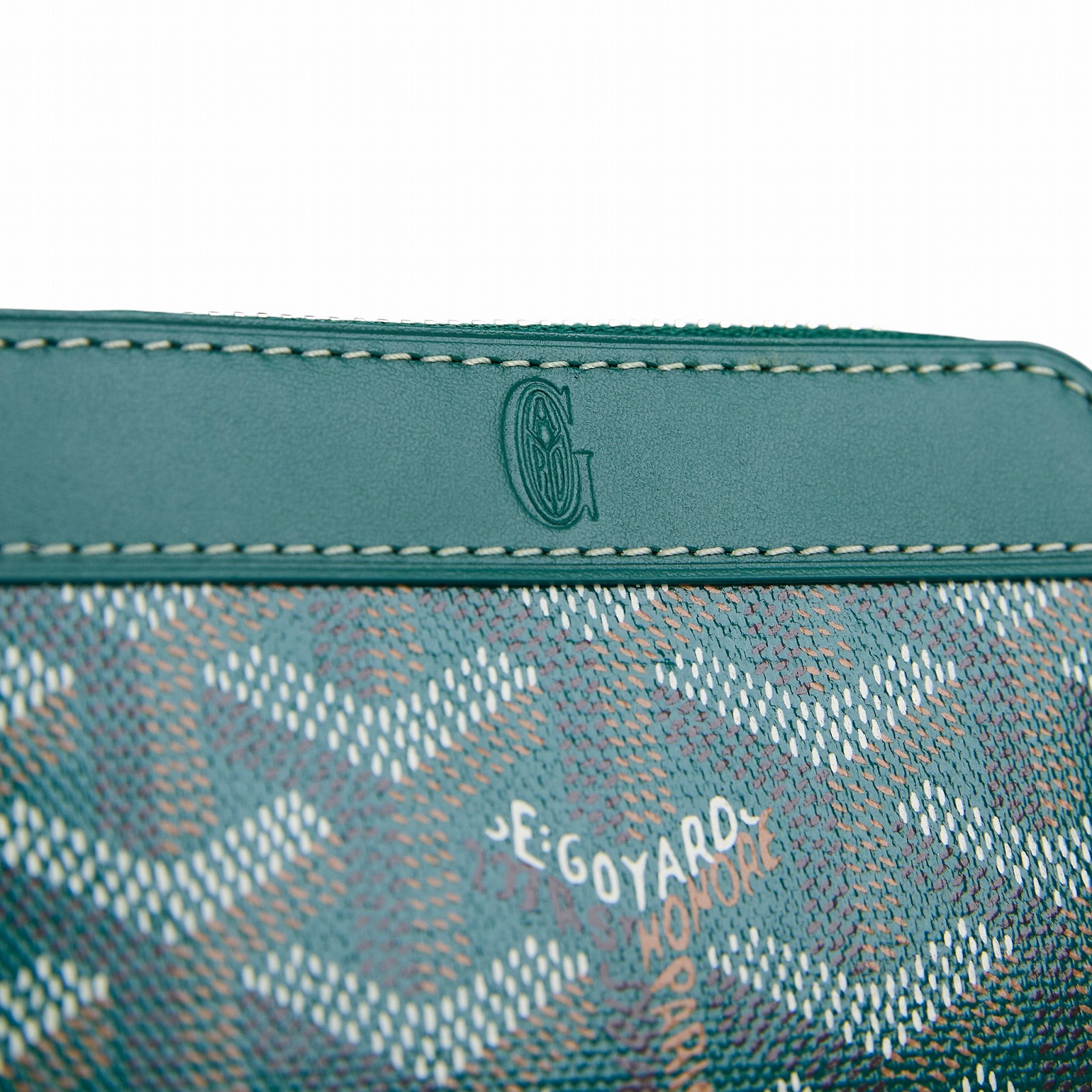 高雅德 GOYARD Matignon Mini Wallet 錢包 拉鍊 短夾 MATIGNMINTY 綠拉鍊零錢包 原廠盒子/購買證明