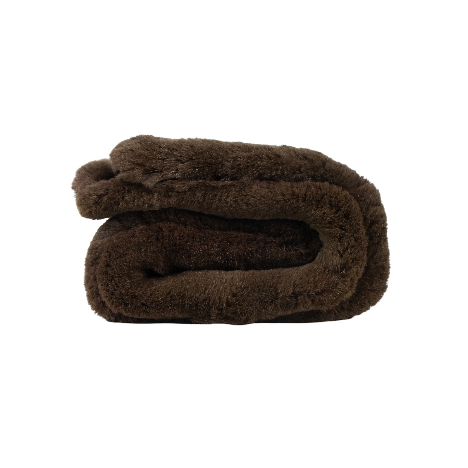 路易威登 LOUIS VUITTON Echarpe Bystamp Rex 披肩 圍巾 M75757 深咖兔毛圍巾 防塵袋