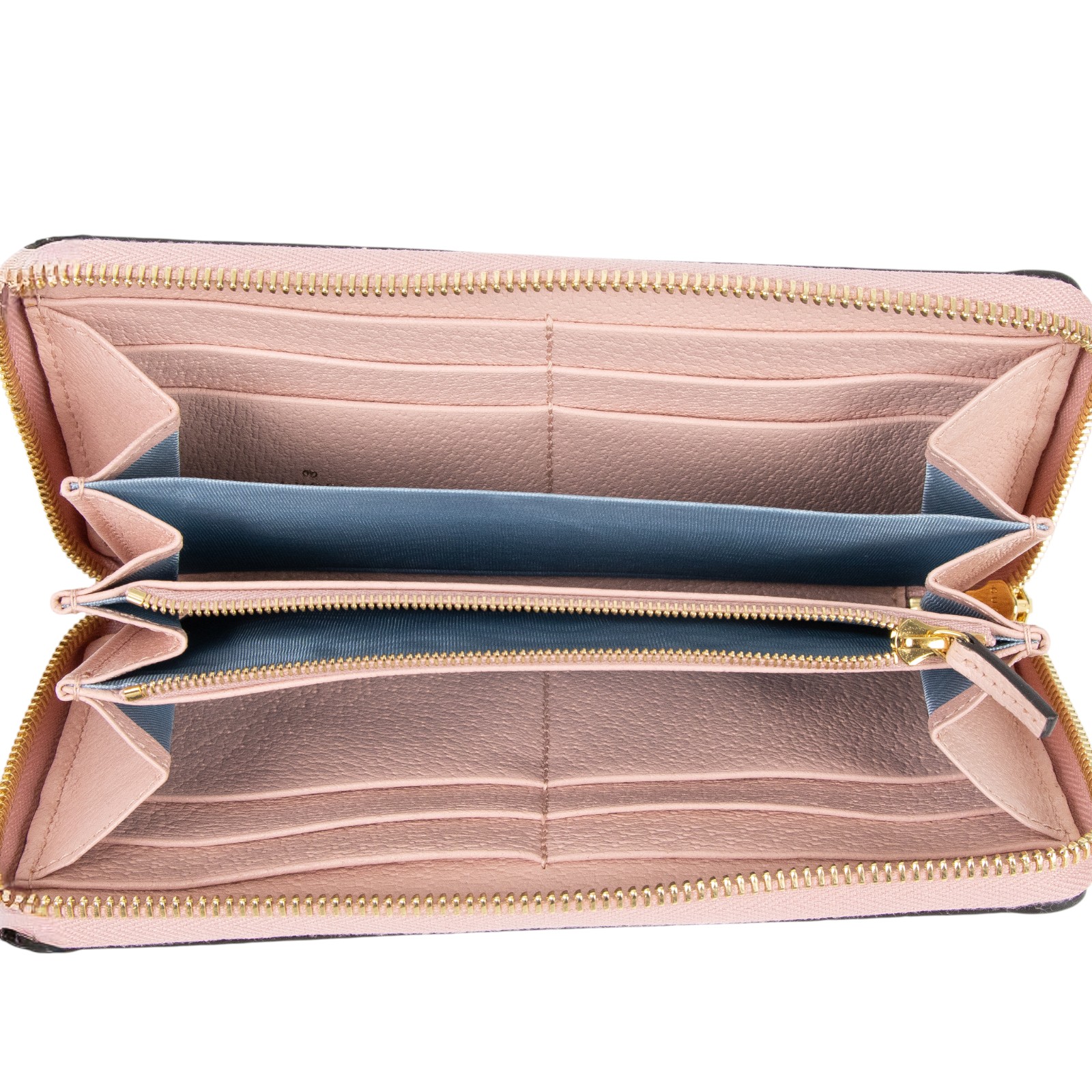 古馳 GUCCI GG Marmont 長夾 錢包 523154 2KQRJ 單寧粉邊Ophidia長夾 原廠盒子/防塵袋