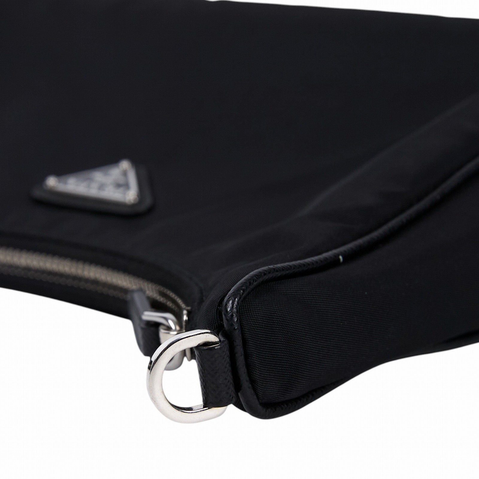 普拉達 PRADA Re-Edition 2005 Re-Nylon 手袋 1BH204_R064 黑銀三合一尼龍肩背包 無附屬品