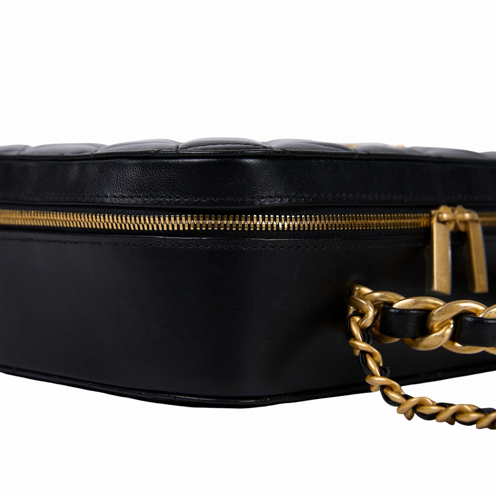 香奈兒 CHANEL Matelasse vanity 皮穿鍊手柄 方盒子 肩背包 斜肩包 AS3319 晶片款 黑羊VANITY 2WAY 原廠盒子/防塵袋