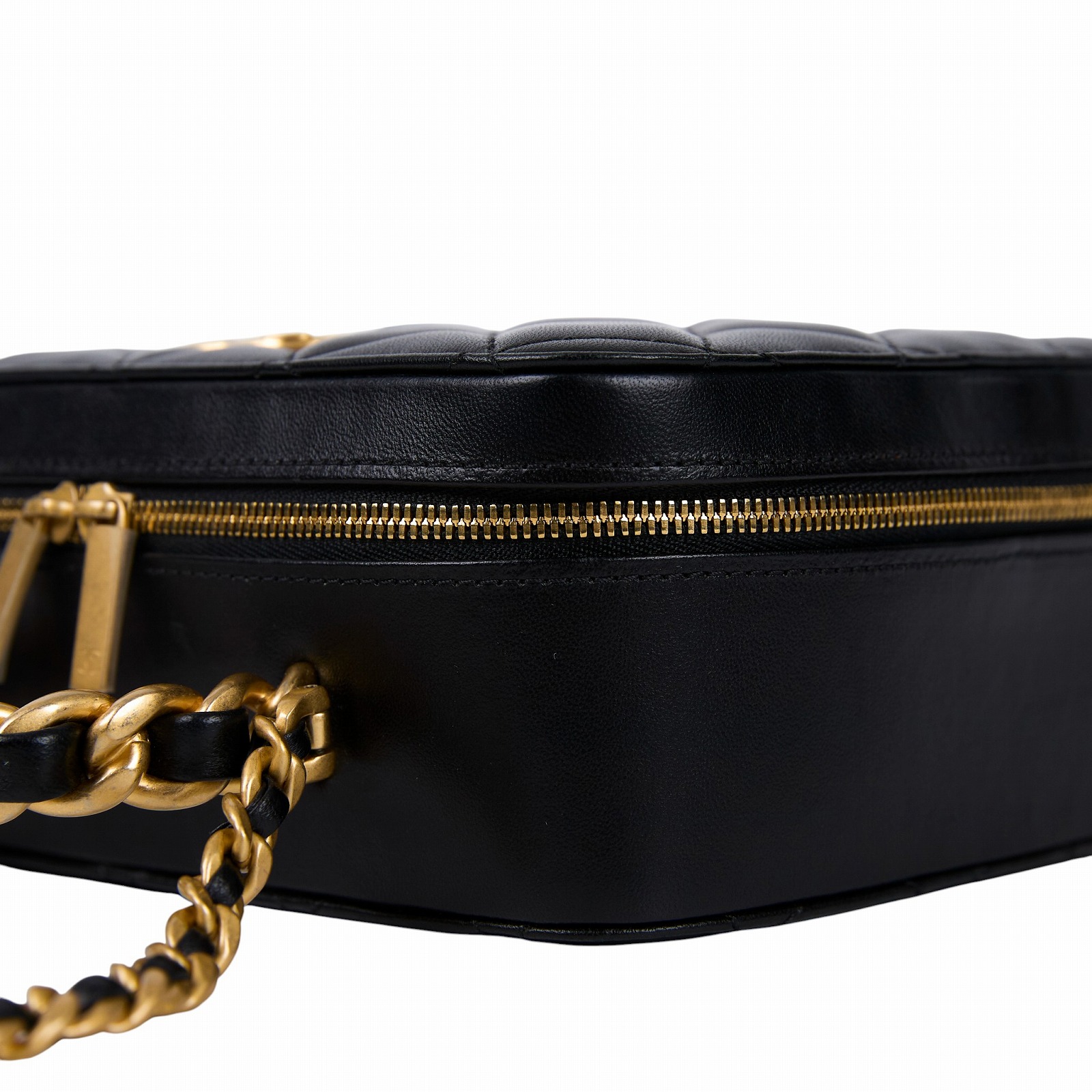 香奈兒 CHANEL Matelasse vanity 皮穿鍊手柄 方盒子 肩背包 斜肩包 AS3319 晶片款 黑羊VANITY 2WAY 原廠盒子/防塵袋