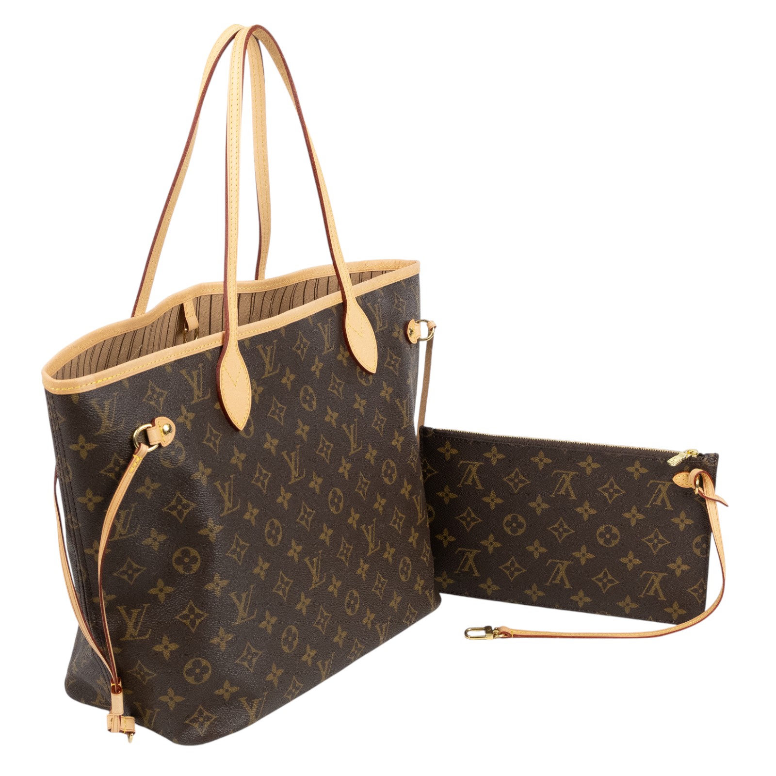 路易威登 LOUIS VUITTON Neverfull MM 經典帆布 肩背 購物袋 M40995 原花NEVERFULL 原廠盒子/防塵袋/購買證明