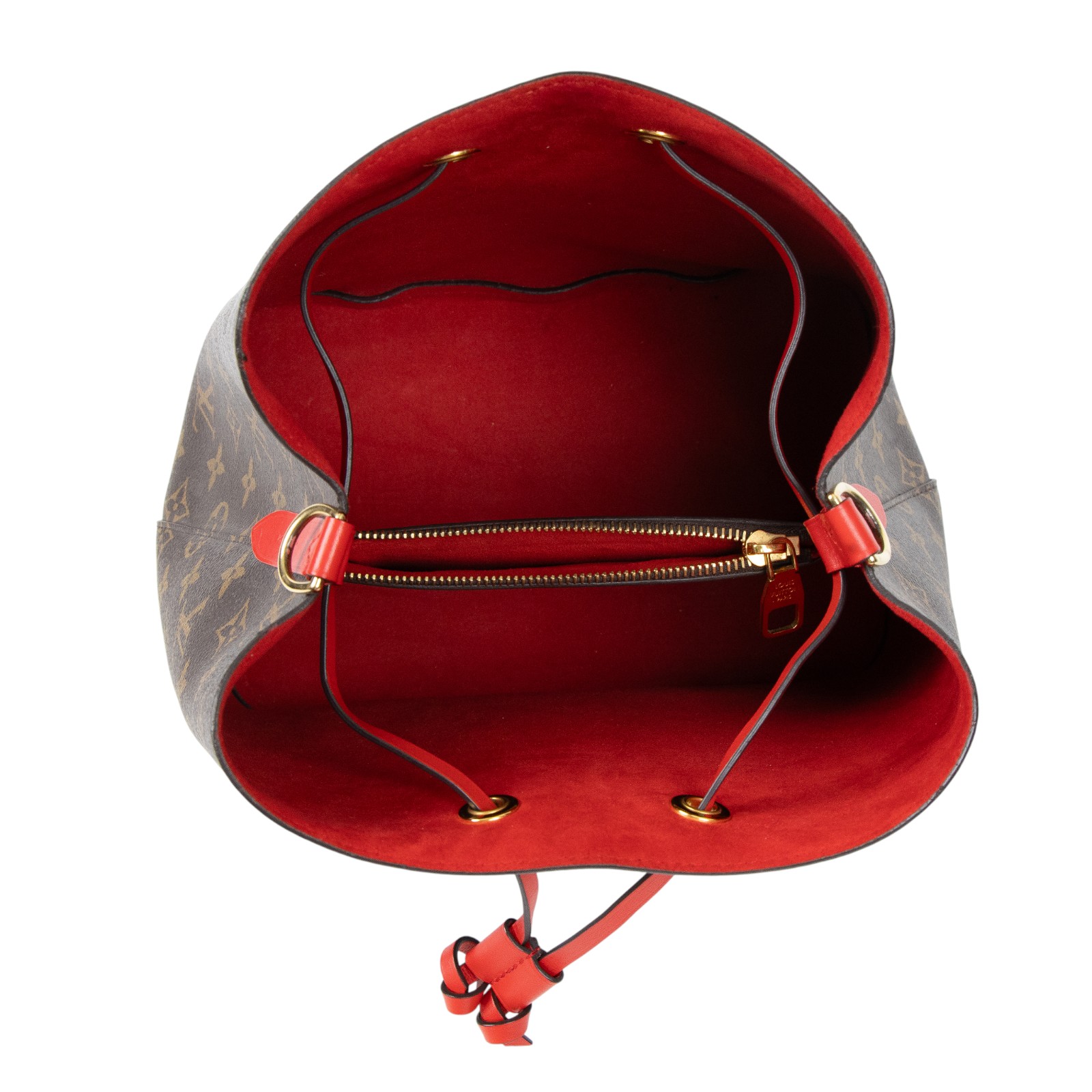 路易威登 LOUIS VUITTON NéoNoé MM 經典帆布 肩背 水桶包 紅色 M44021 紅NEO NOE水桶包 無附屬品