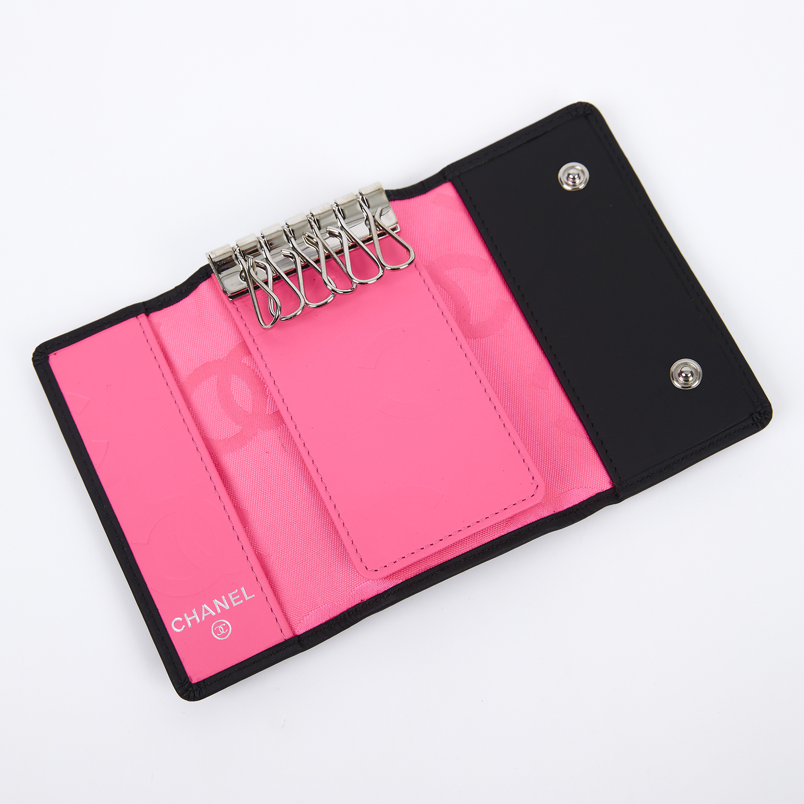 香奈兒 CHANEL 康朋 鑰匙包  黑康朋6孔鑰匙包 原廠盒子/防塵袋/保證卡