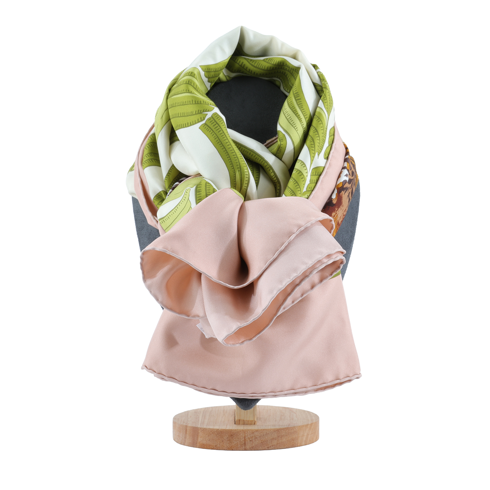 愛馬仕 Hermes Twilly 絲巾 120 TWILLYS120  白粉老虎絲巾 120CM 原廠盒子