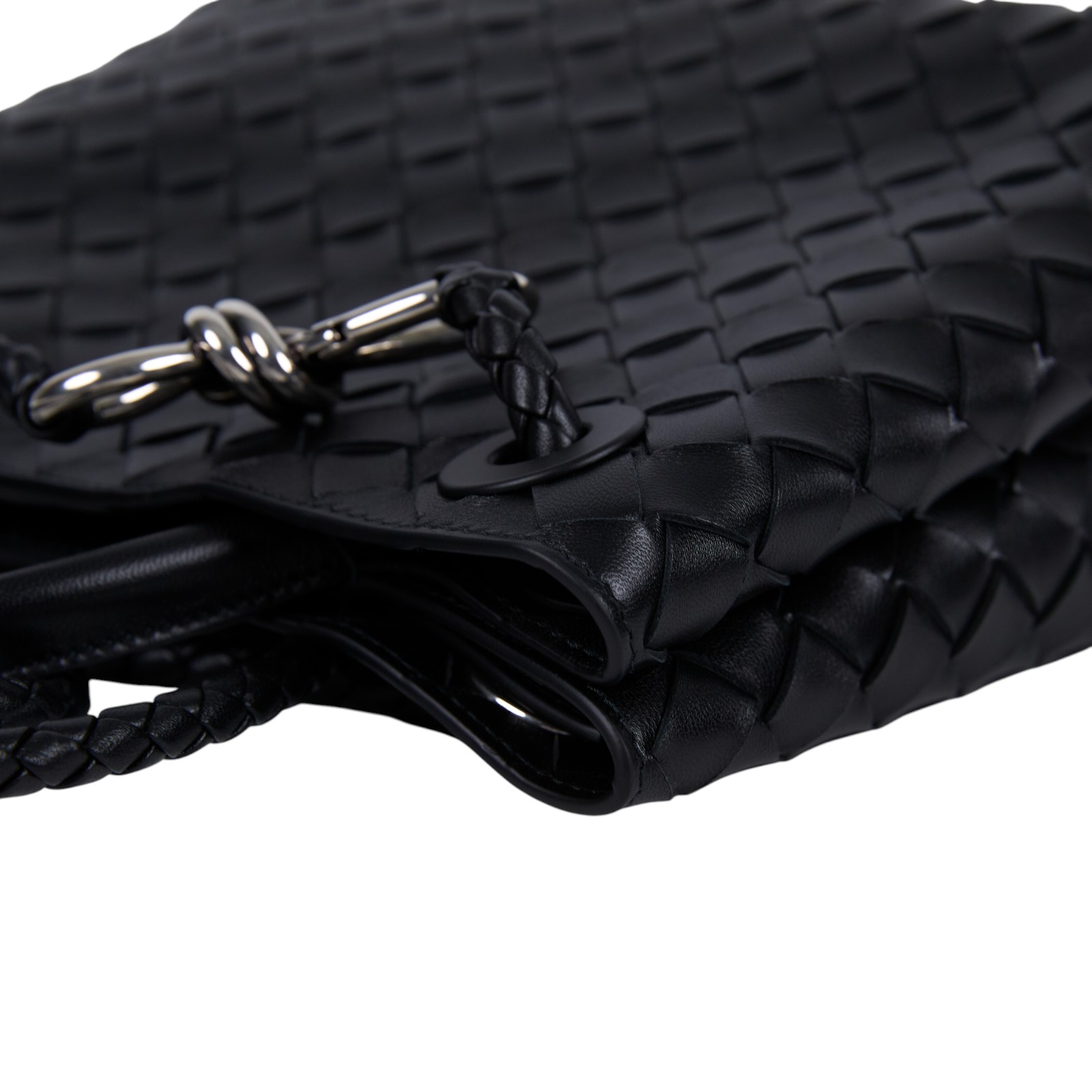 寶緹嘉 BOTTEGA VENETA Small Andiamo With Chain 小型 鍊條 手提 斜背包 銀色五金 766014VCPP  原廠盒子/防塵袋/保證卡