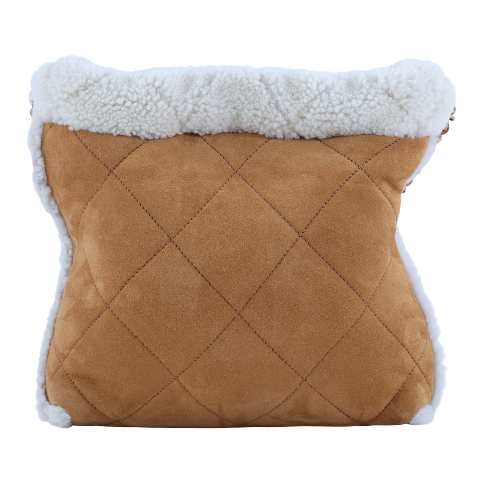 香奈兒 CHANEL 22 小型 束口包 AS3260 B13796 晶片款 咖麂皮泰迪22包  小號 防塵袋