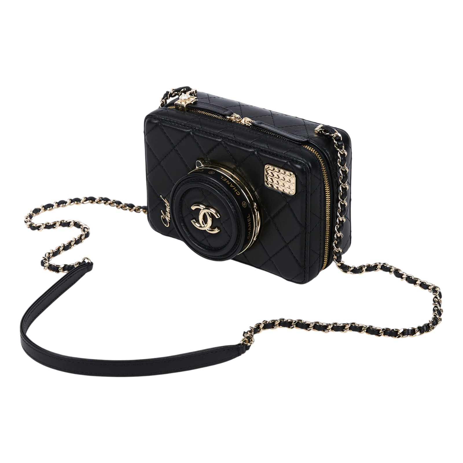 香奈兒 CHANEL 菱格紋 相機包 AS4817 B16255 晶片款 黑秀款相機包 防塵袋