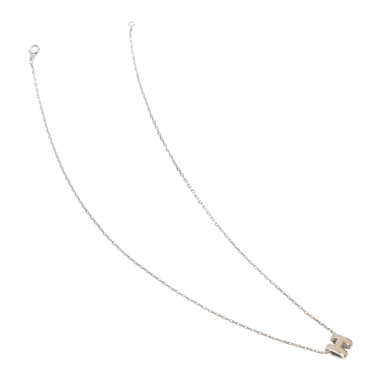 愛馬仕 Hermes Mini Pop H 墜飾 淺褐色 H147992FP55 /ST 02 43 栗子銀POP H MINI 項鍊 原廠盒子/防塵袋/內襯