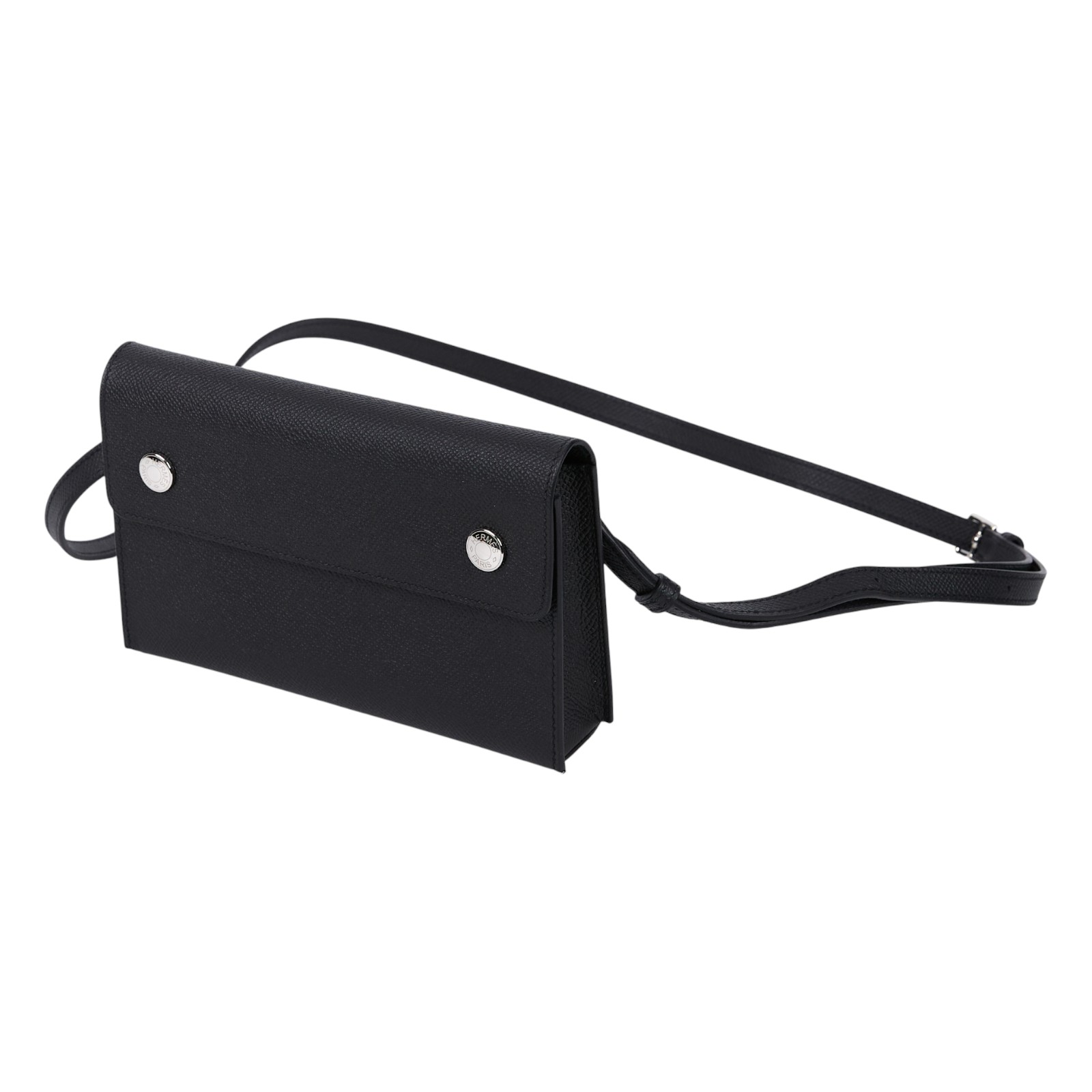 愛馬仕 Hermes Nap wallet 隨身錢包 銀色五金 黑色 H085291CK89 K UY 006 TM K刻黑NAP TO GO 原廠盒子