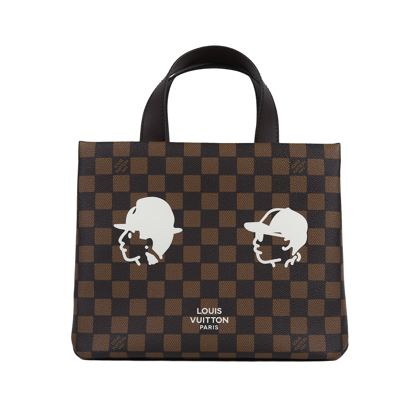 路易威登 LOUIS VUITTON Mini Shopper Tote 聯名小型手提包 N40810 晶片款  原廠盒子/防塵袋/購買證明/背帶