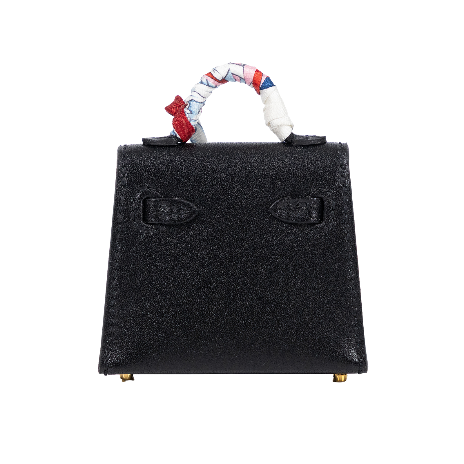 愛馬仕 Hermes Kelly Twilly 超迷你型 凱莉包吊飾 H079066 Y刻 黑金KELLY吊飾 原廠盒子/防塵袋