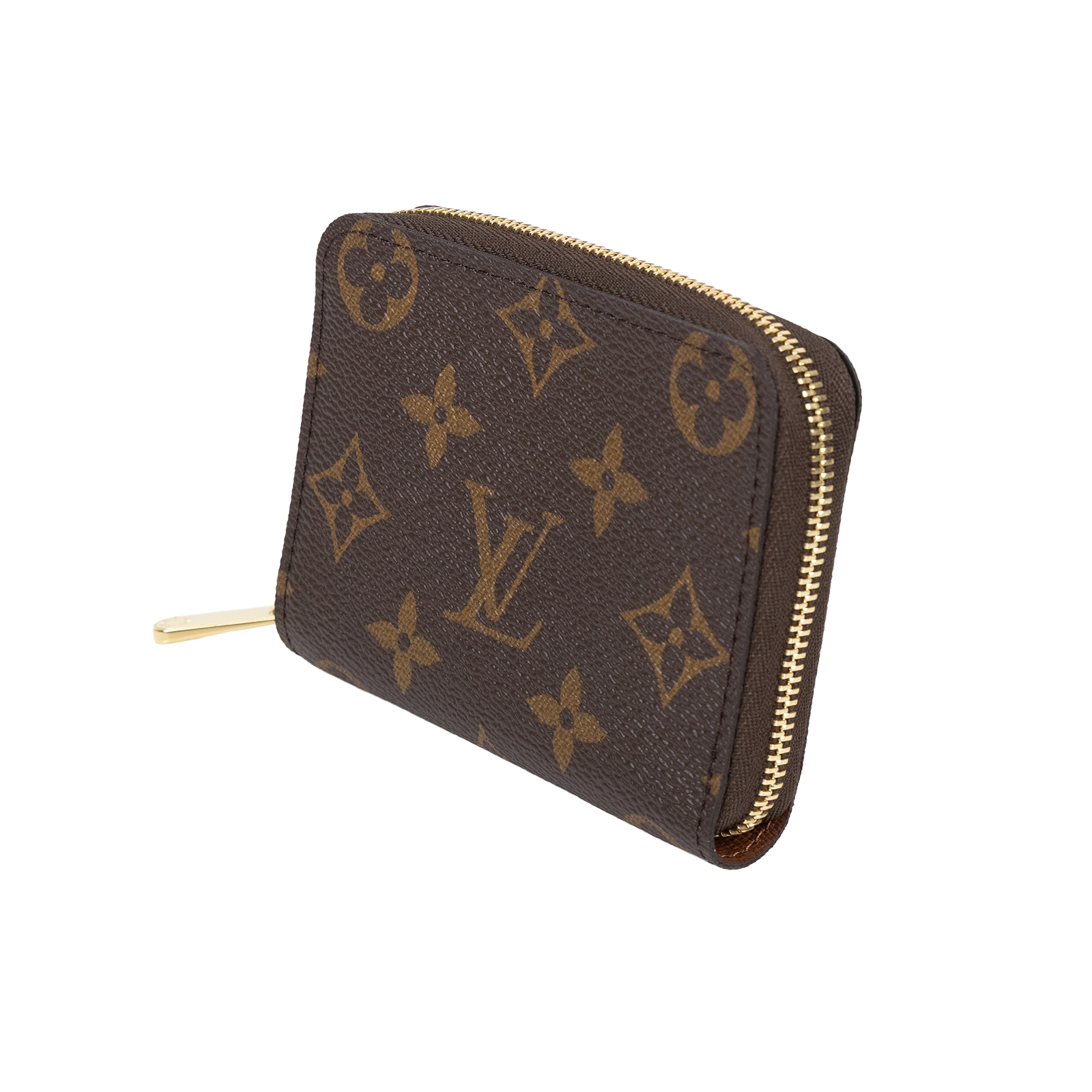 路易威登 LOUIS VUITTON 拉鏈零錢包 經典帆布 M60067 晶片款 原花拉鍊零錢包 原廠盒子/防塵袋