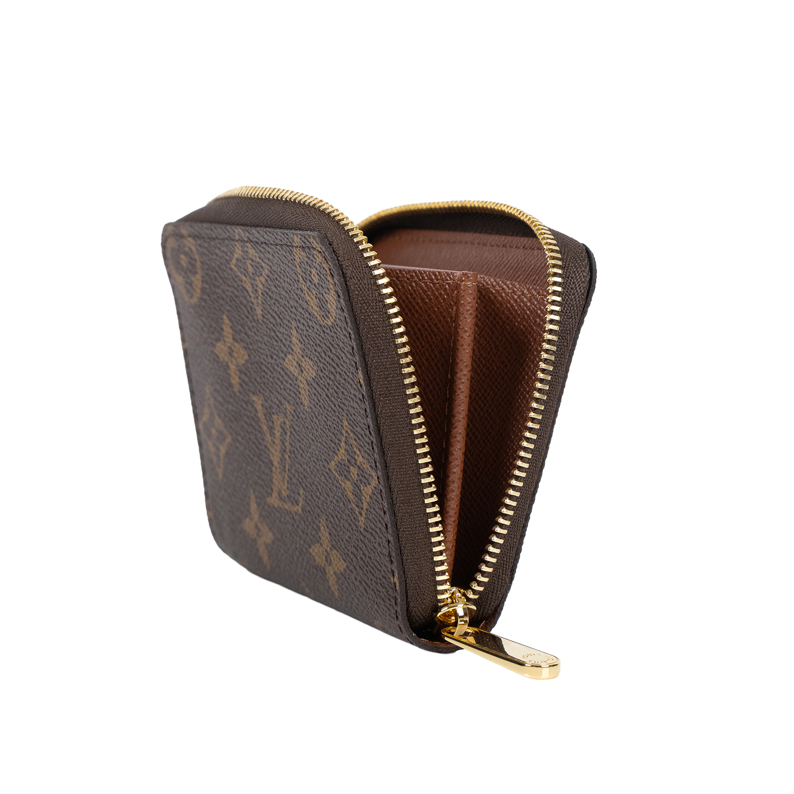 路易威登 LOUIS VUITTON 拉鏈零錢包 經典帆布 M60067 晶片款 原花拉鍊零錢包 原廠盒子/防塵袋